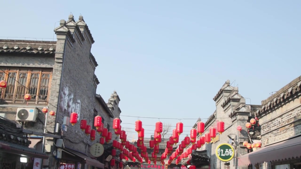 【合集】扬州老街巷美食探店东关街传统小吃视频素材画面3