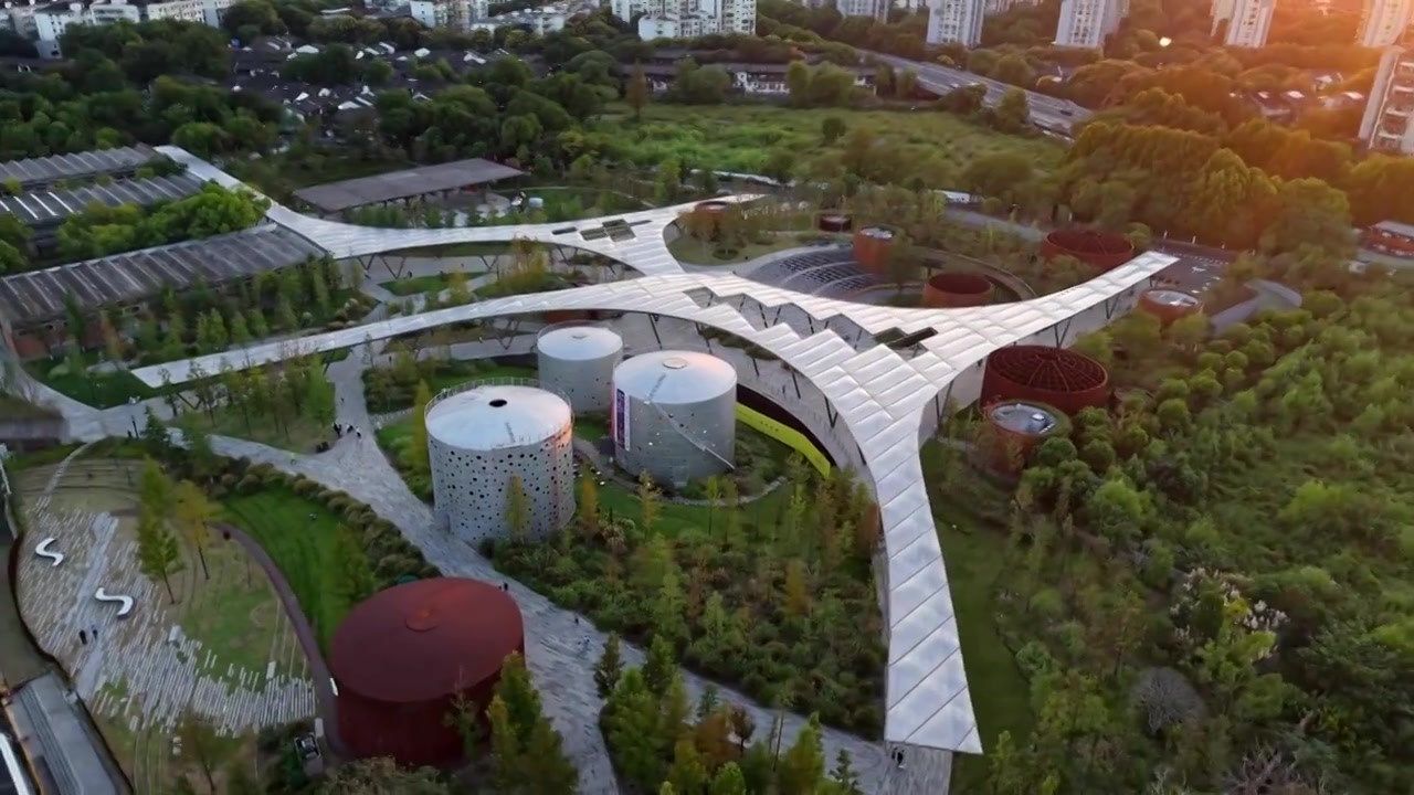 杭州小河公园视频素材画面3