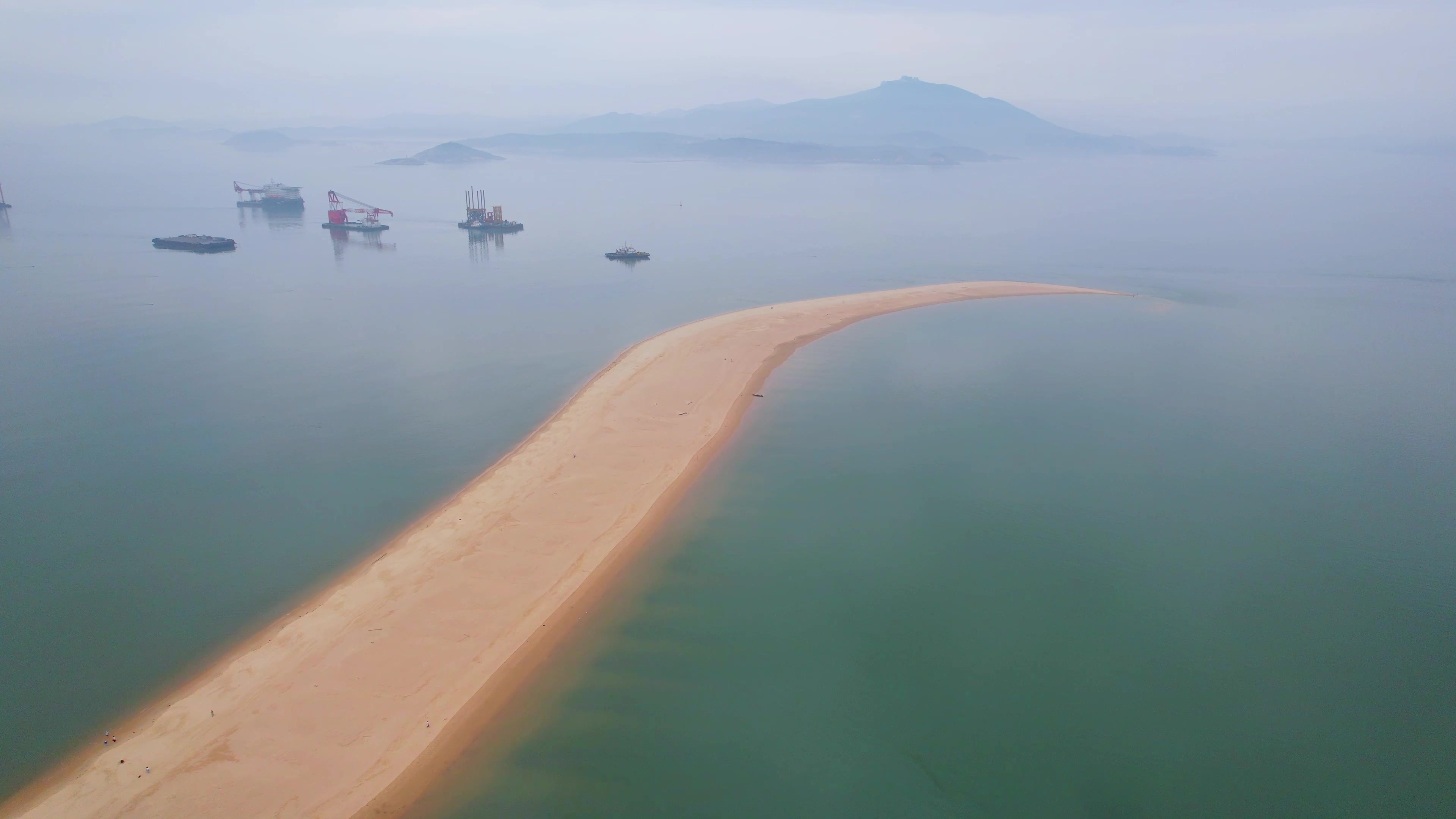航拍象鼻湾视频素材画面2