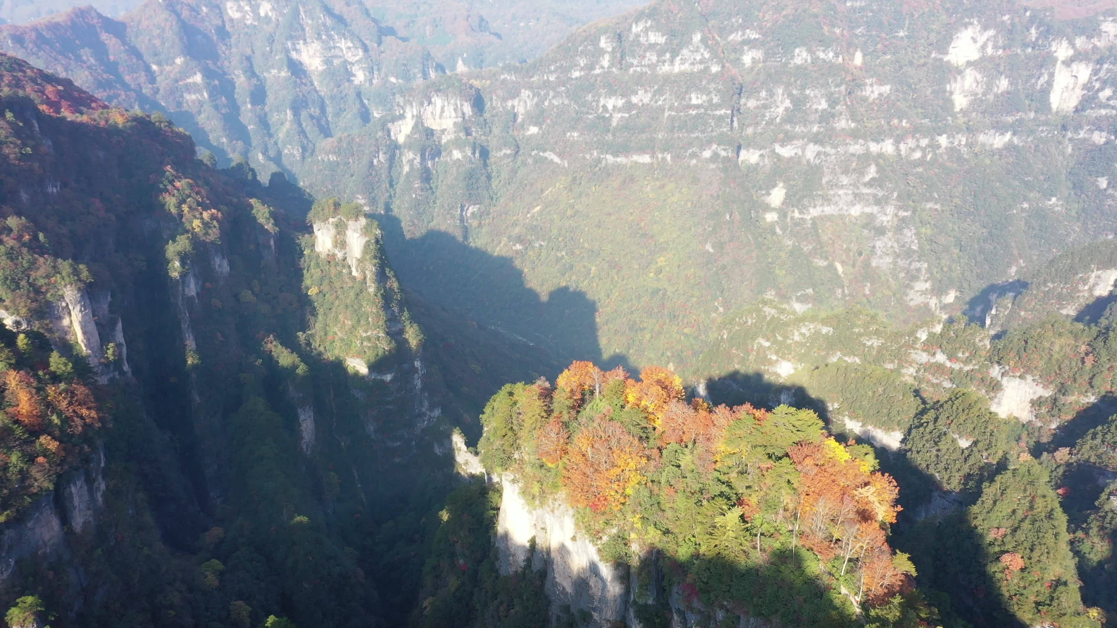 巴中光雾山红叶视频素材画面1
