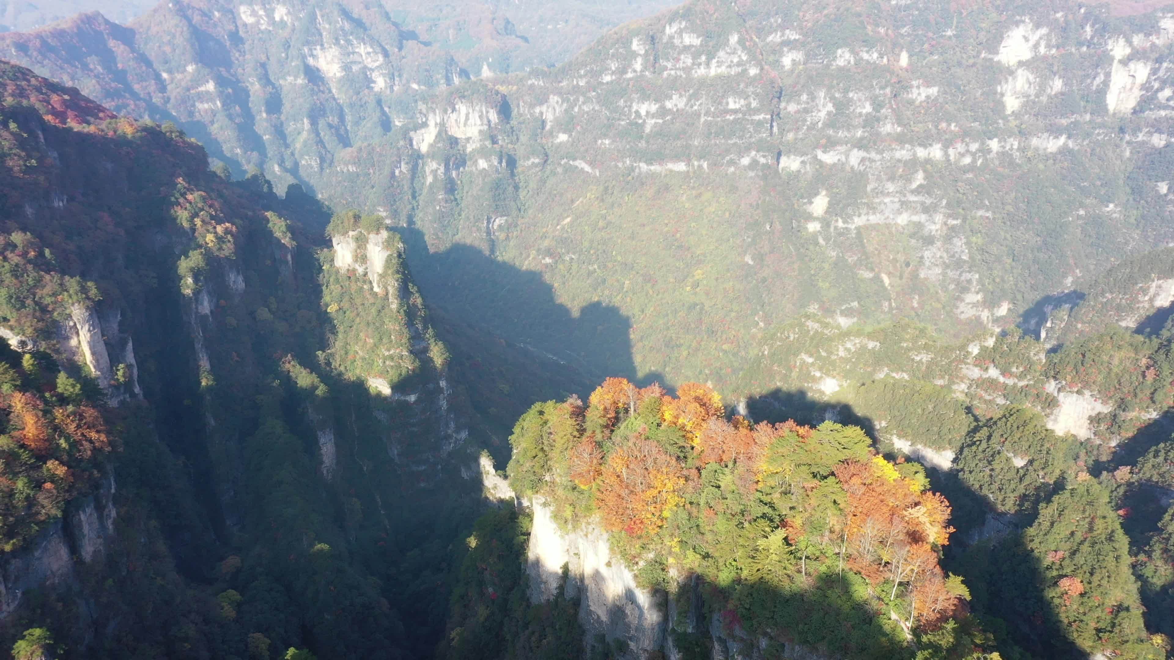 巴中光雾山红叶视频素材画面2