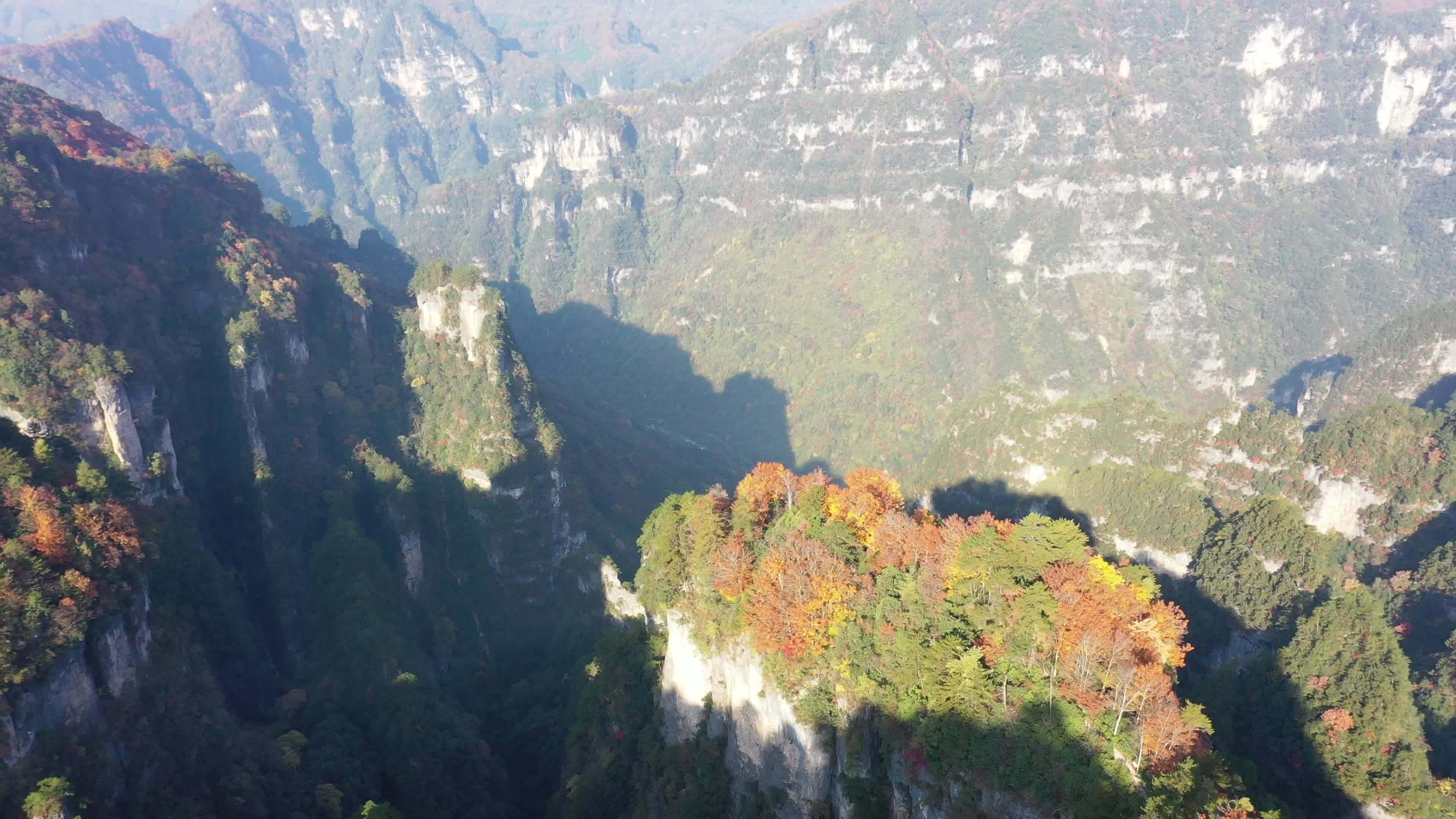巴中光雾山红叶视频素材画面4