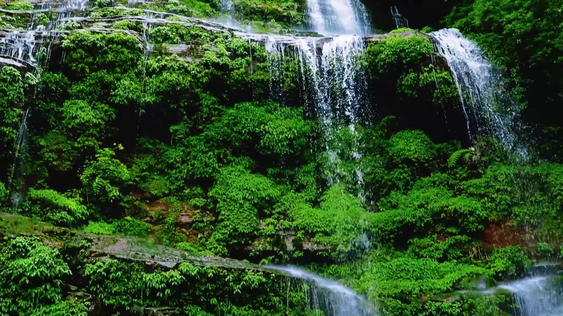 天台山瀑布视频素材画面1