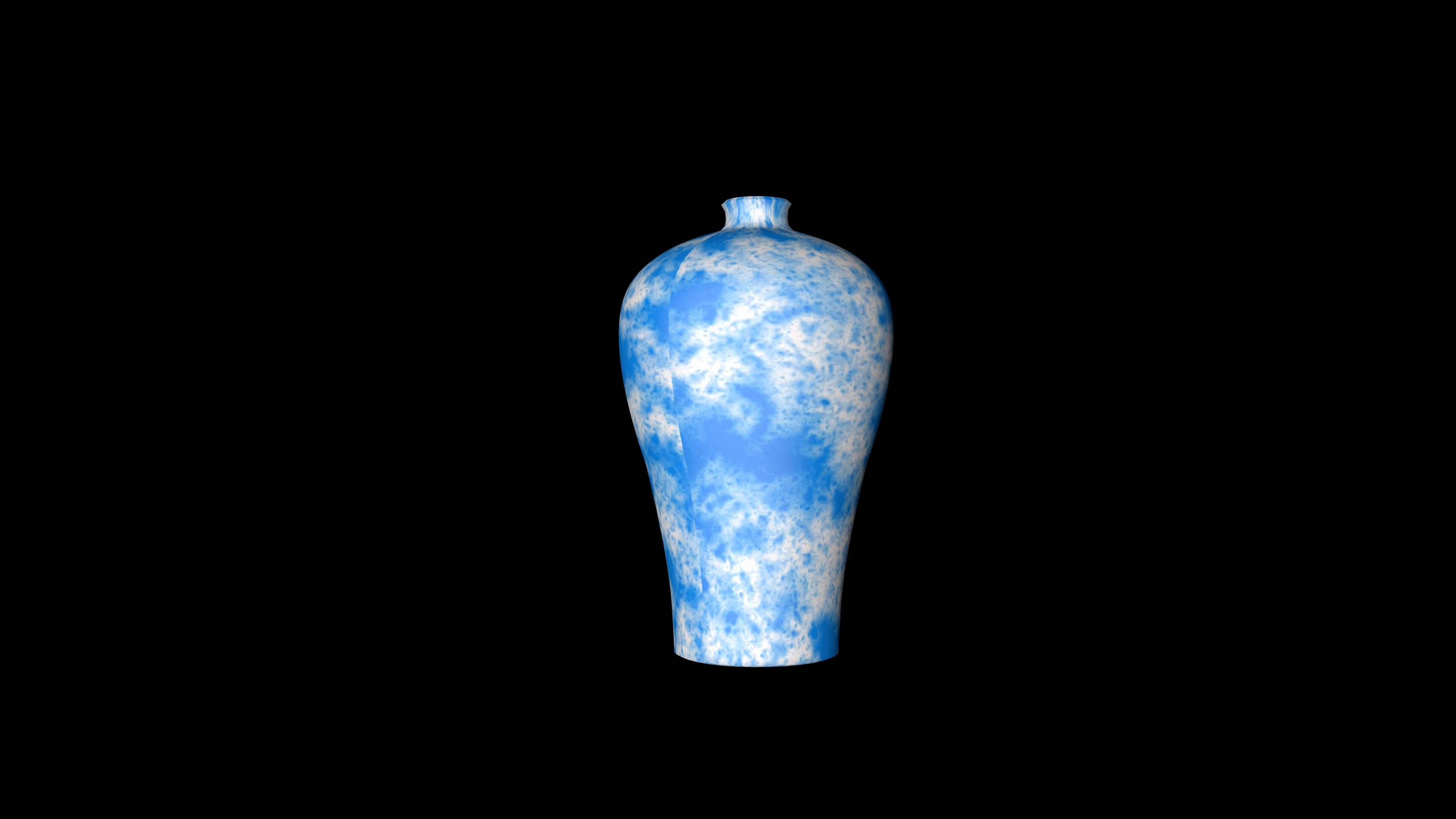 带透明通道，瓷器，瓶子，青花视频素材画面3