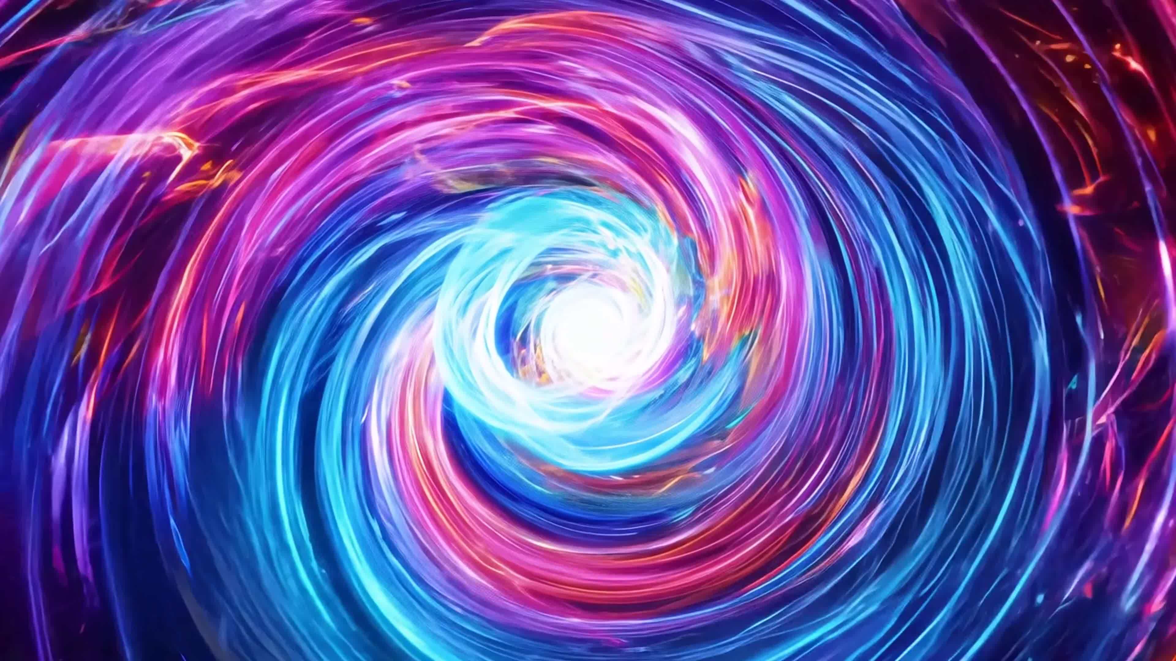 光影叠加 波动扩散 能量集中 绚丽震撼视频素材画面4