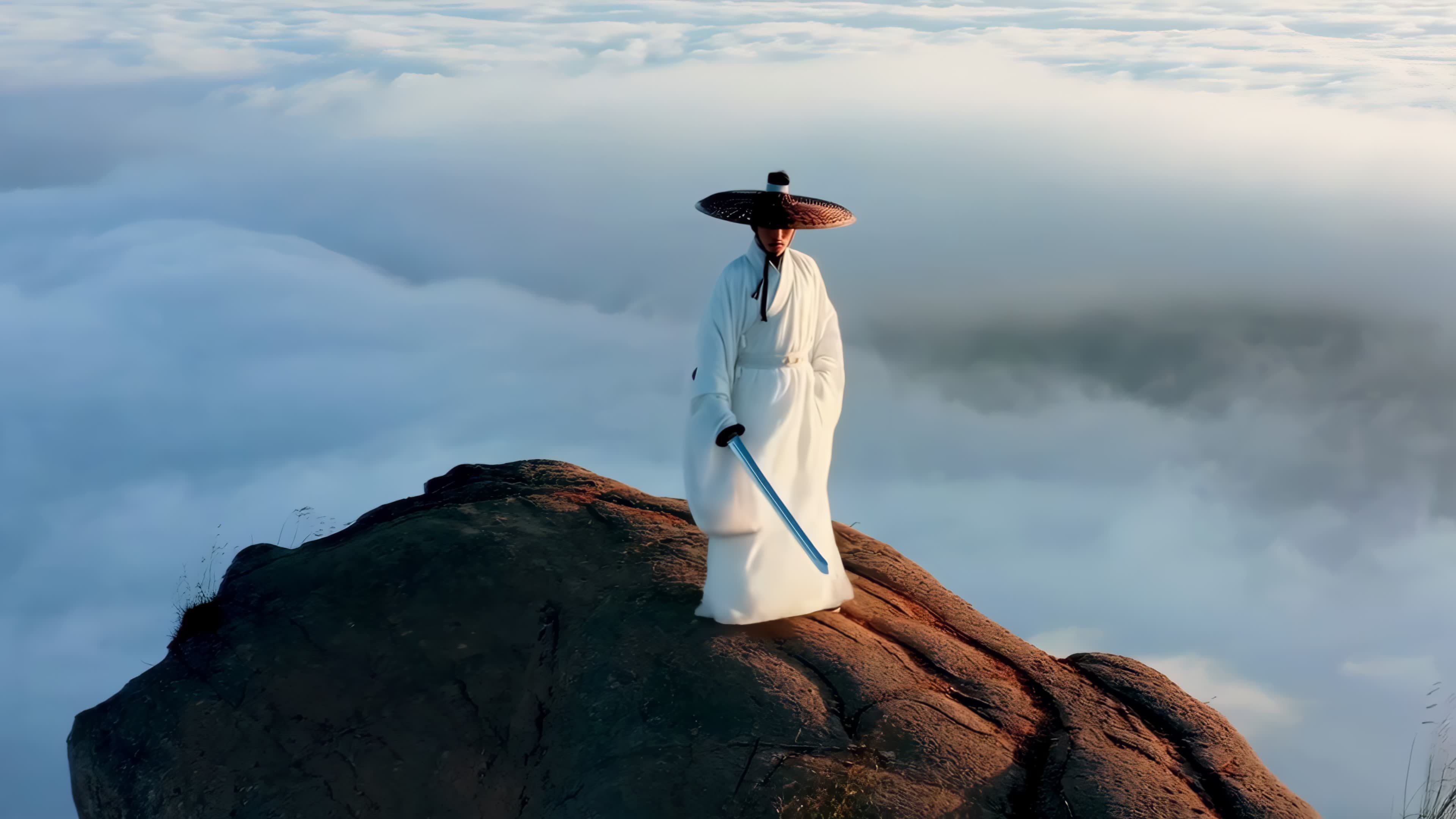 山巅古风侠客视频素材画面1