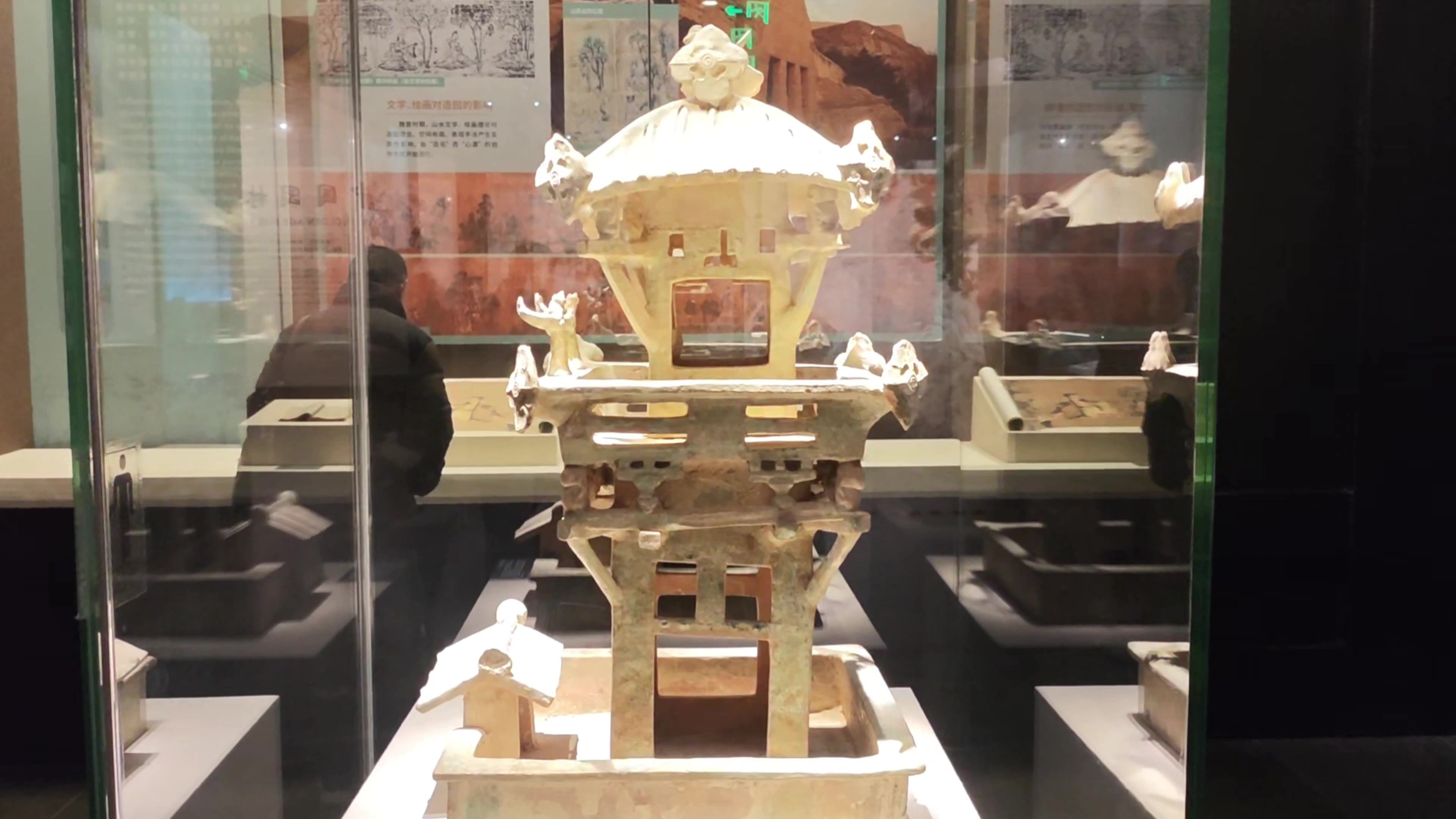中国园林博物馆北京地标建筑视频素材画面4