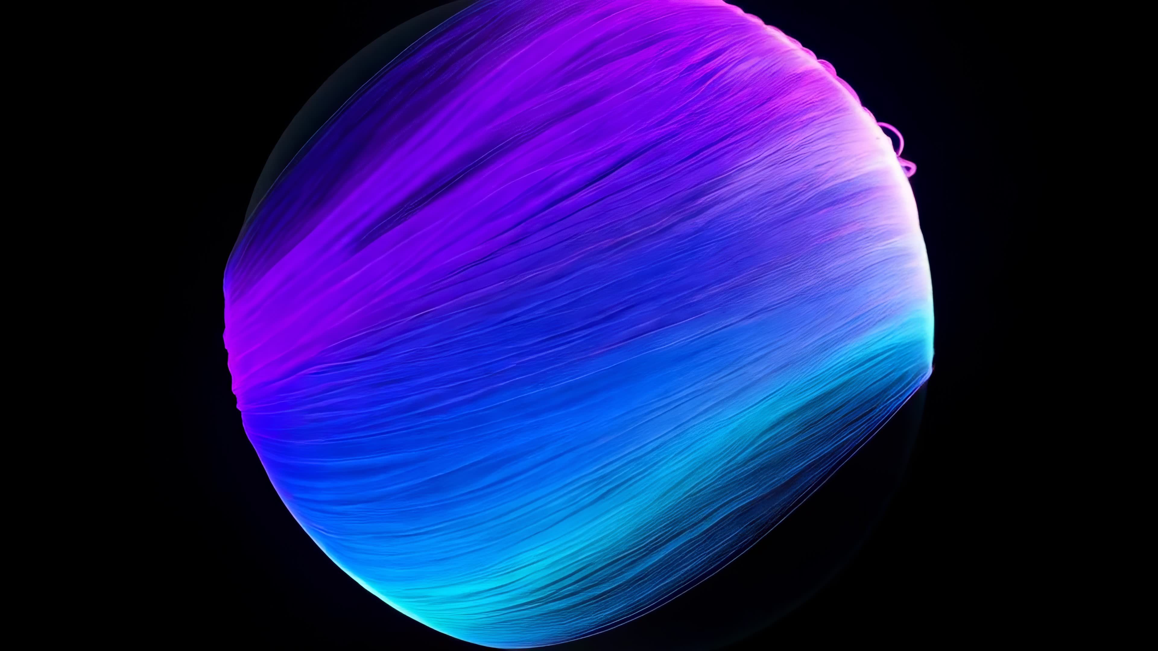 流体渐变光效球体视频素材画面2