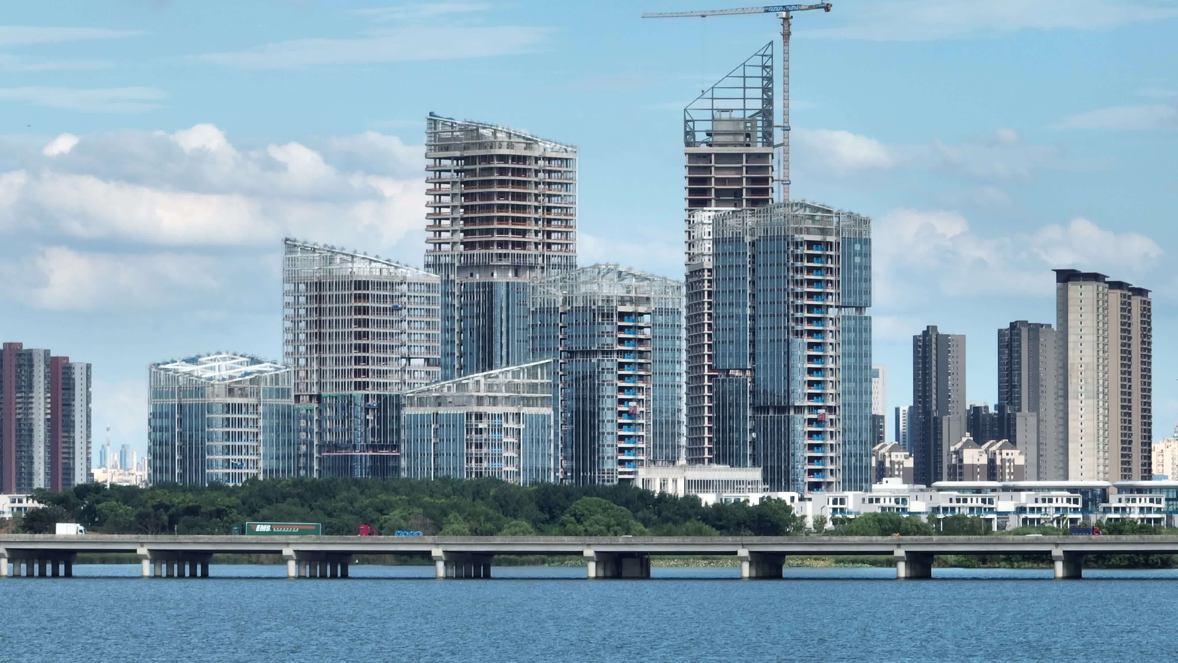 后官湖大桥视频素材画面2