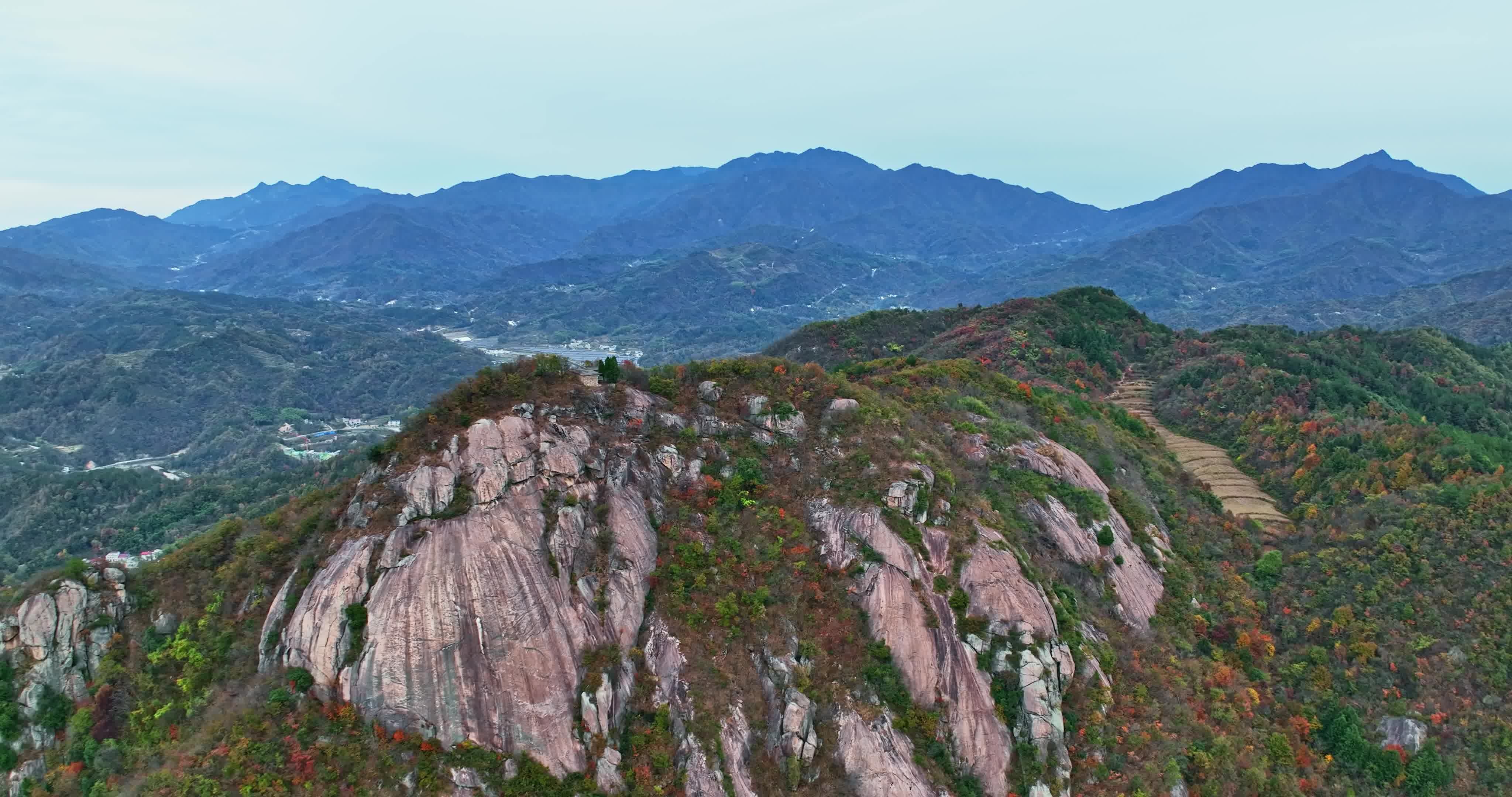 安徽金寨大别山秋天0097视频素材画面3