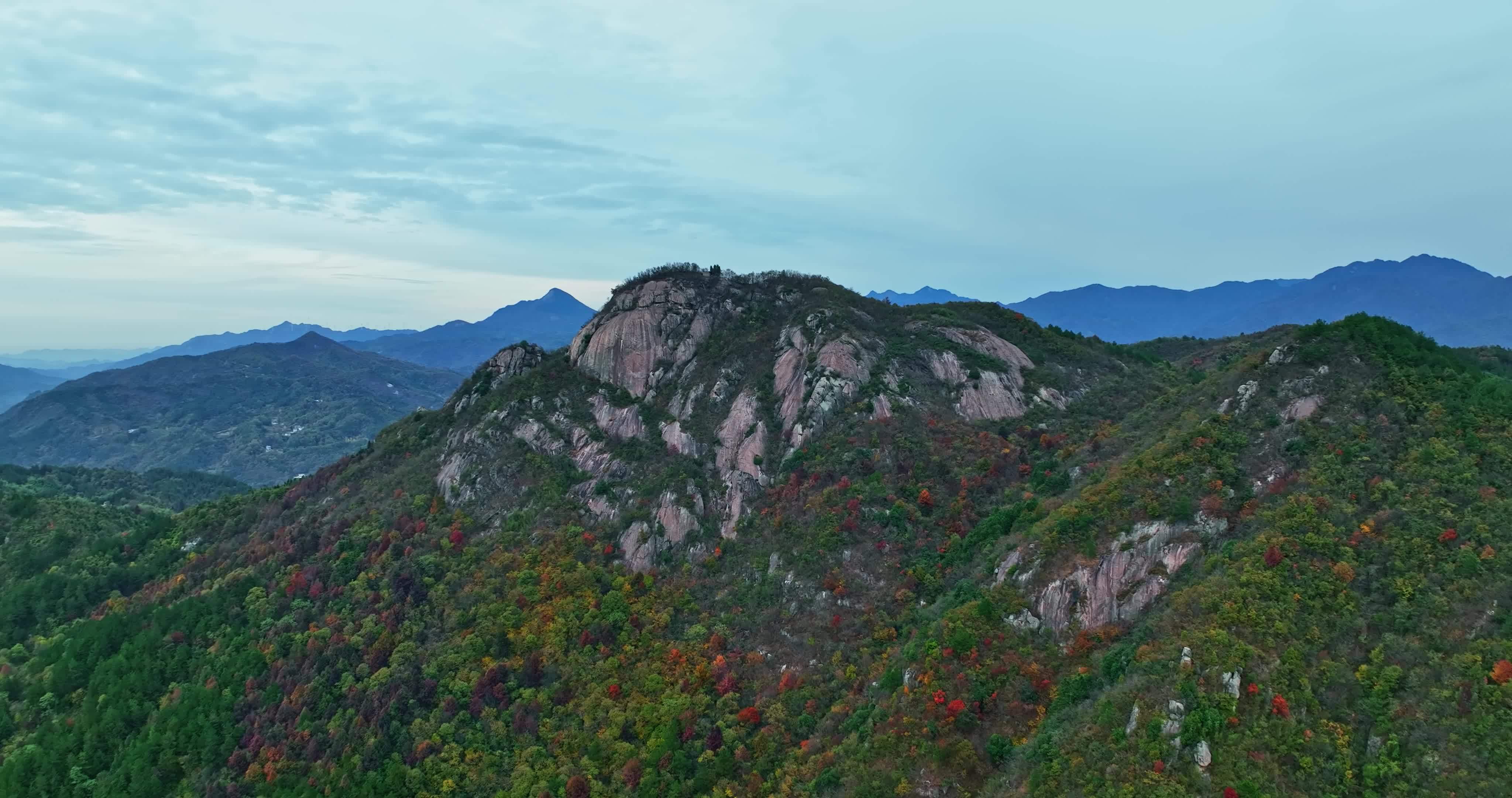安徽金寨大别山秋天0092视频素材画面4