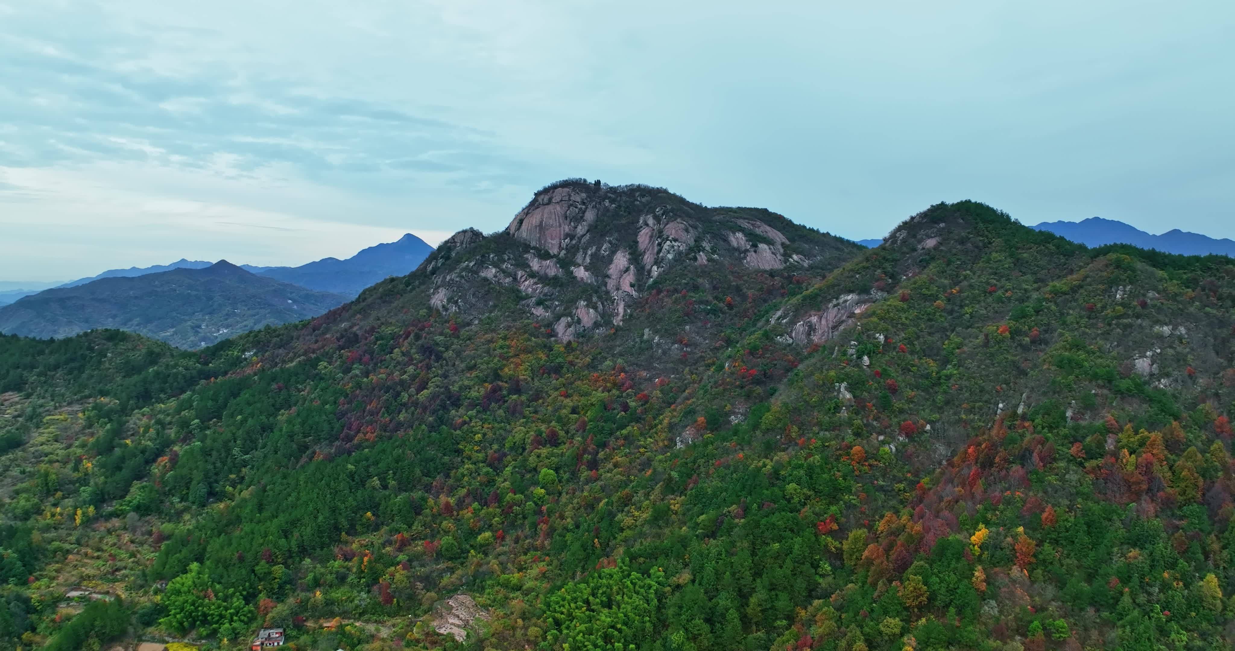 安徽金寨大别山秋天0091视频素材画面2