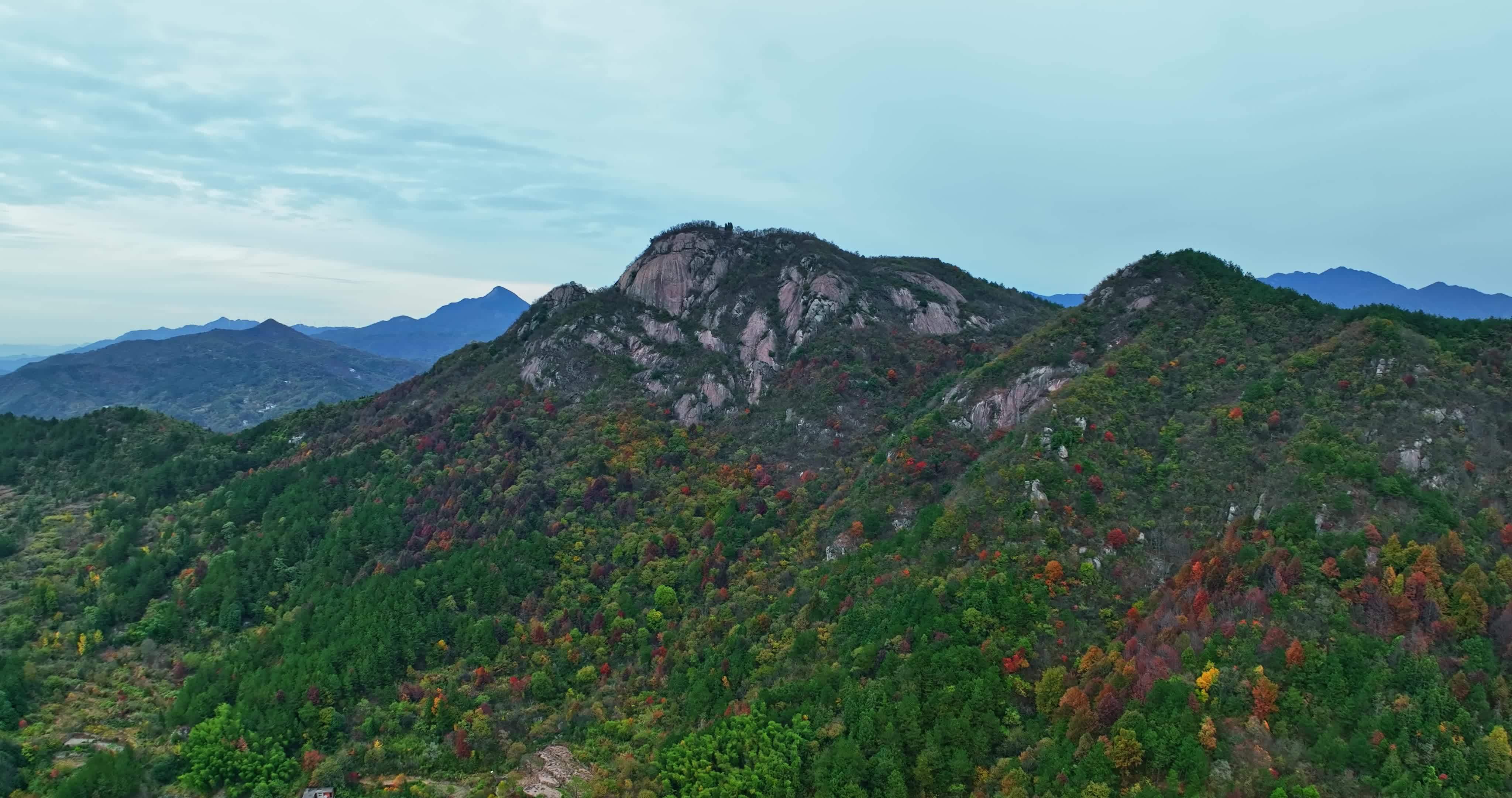 安徽金寨大别山秋天0091视频素材画面4