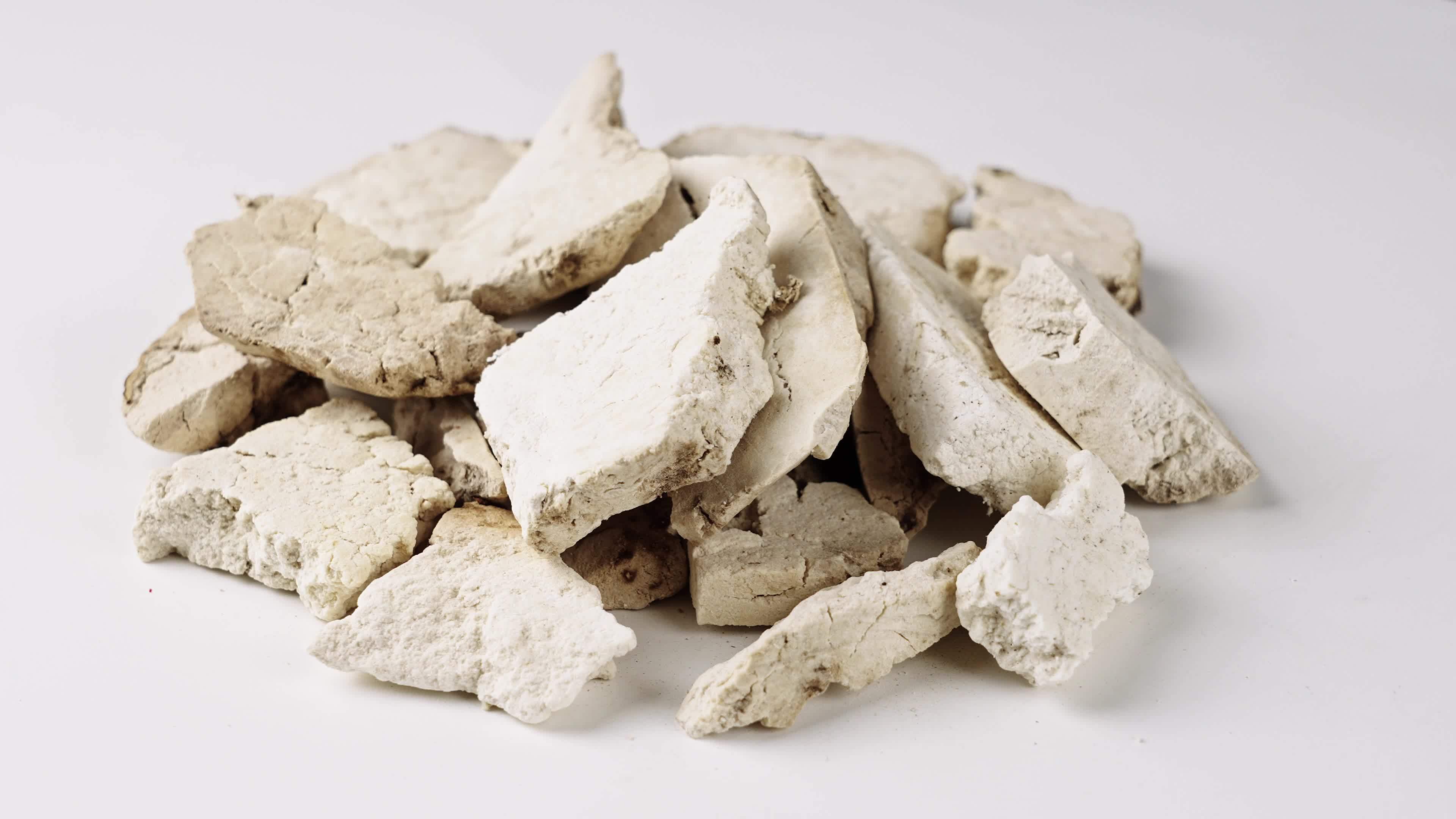 中药材茯苓切片视频素材画面4