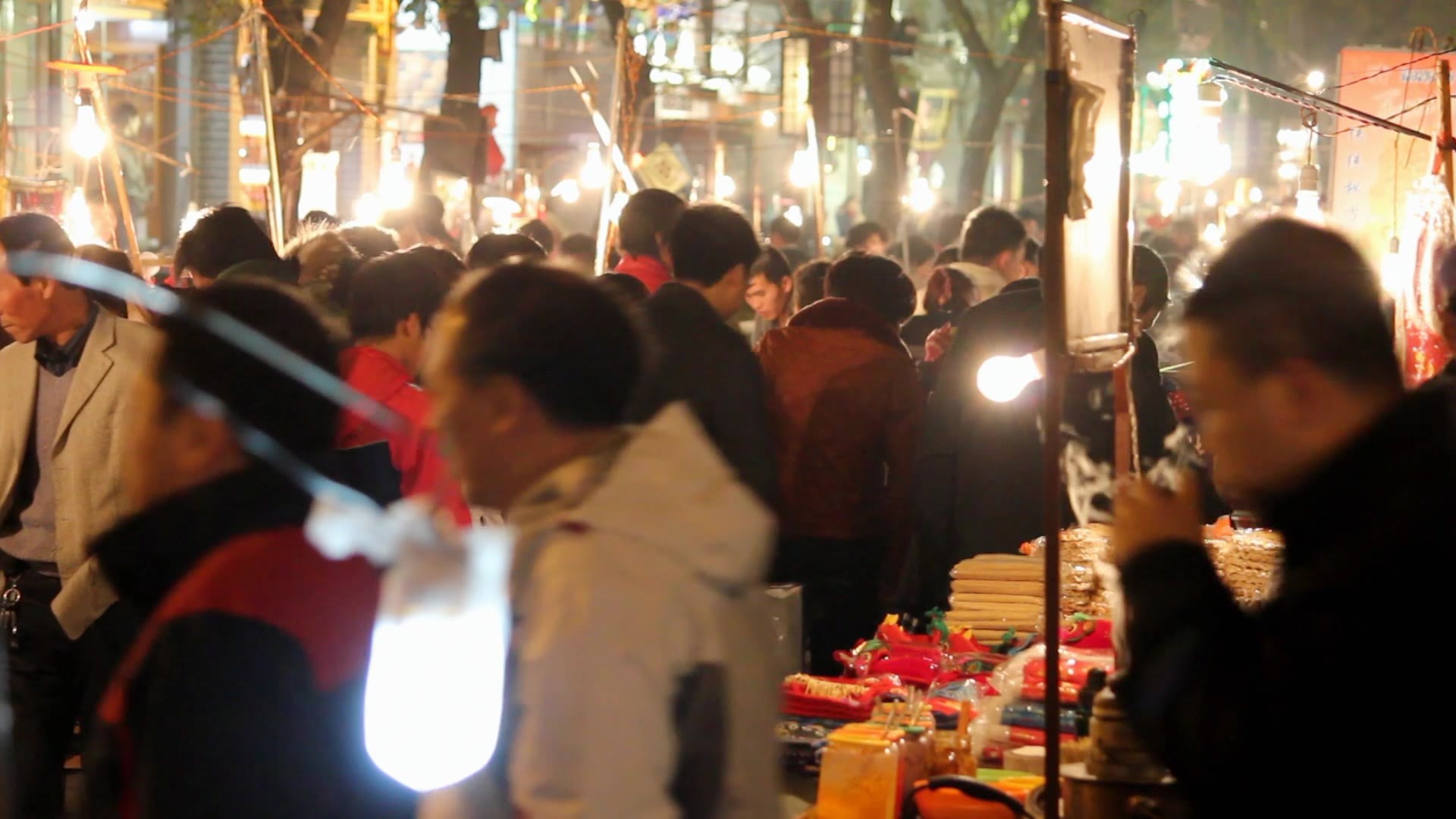 西安回民街视频素材画面2