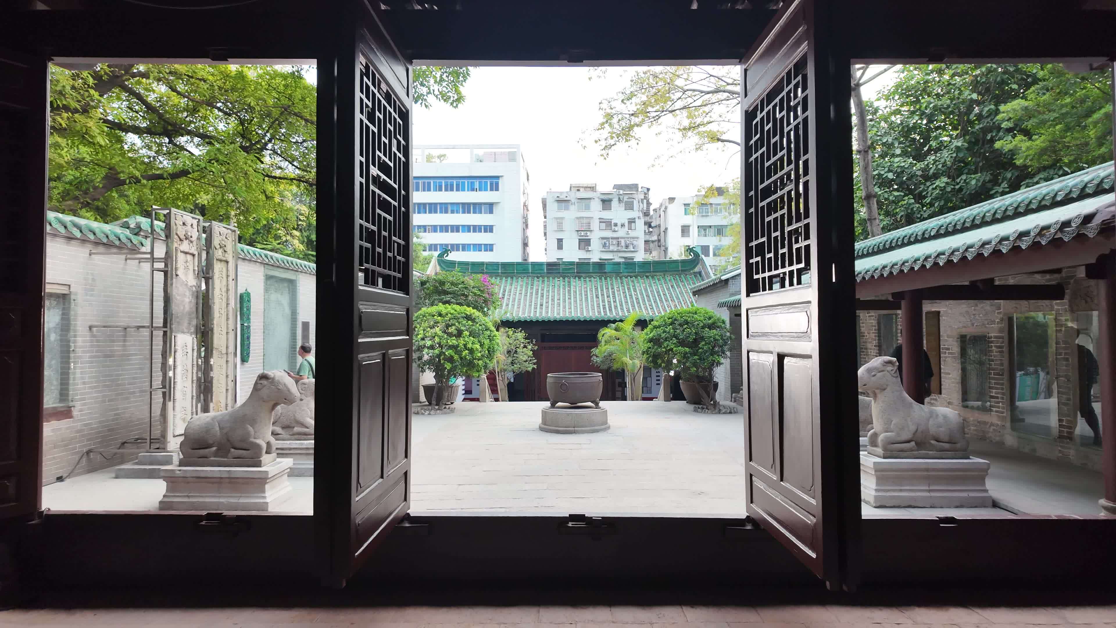 中国广东省广州市越秀区五仙古观视频素材画面2