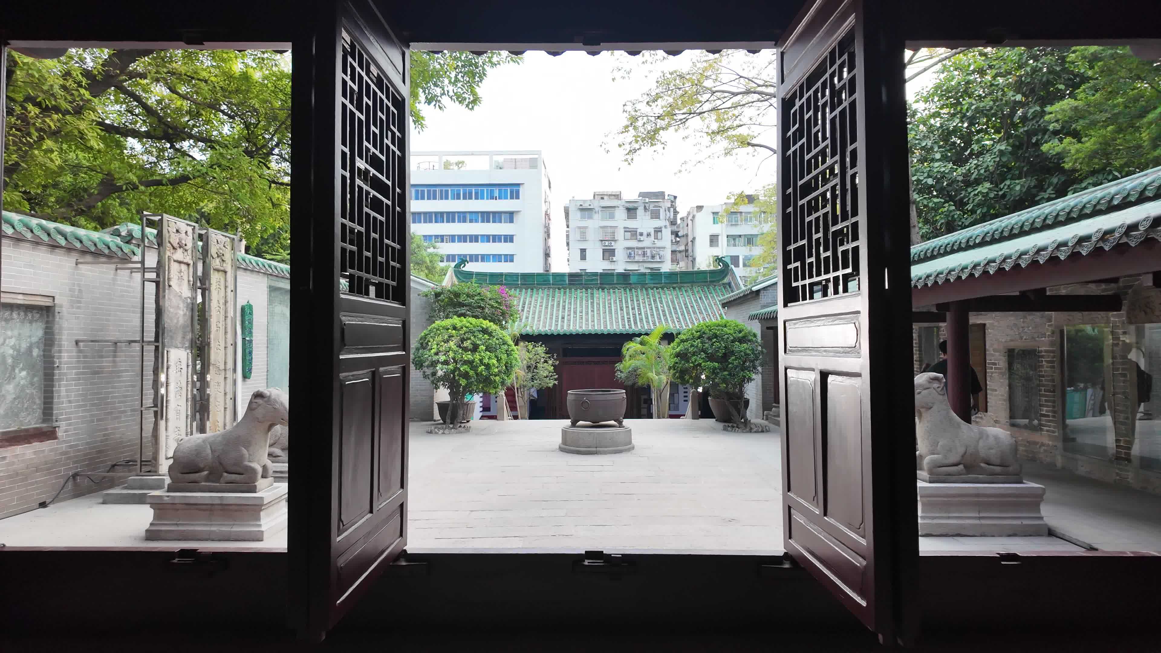 中国广东省广州市越秀区五仙古观视频素材画面4
