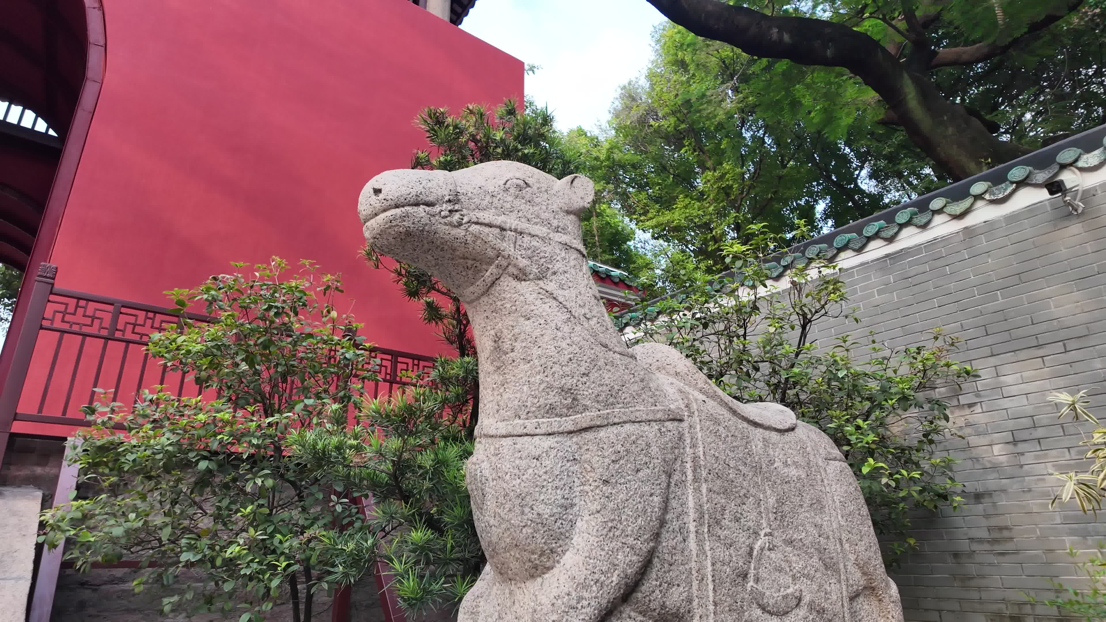 中国广东省广州市越秀区五仙古观视频素材画面3