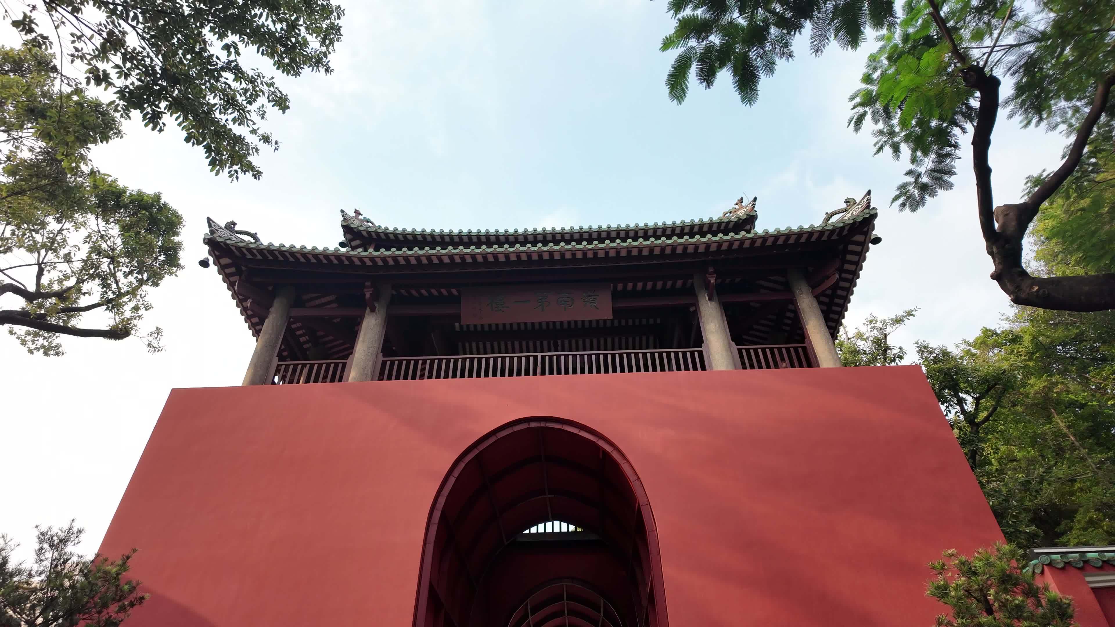 中国广东省广州市越秀区五仙古观视频素材画面1
