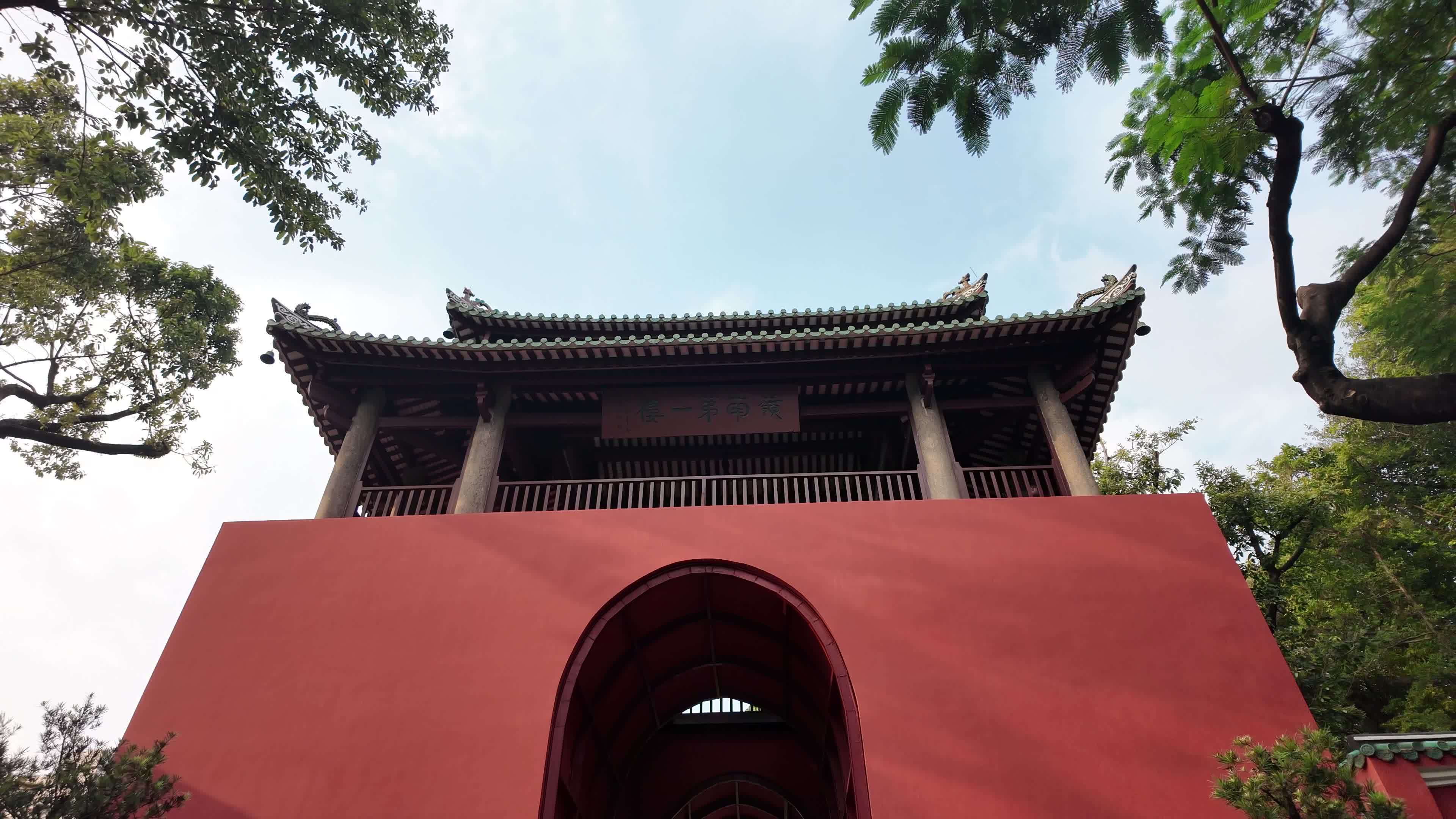 中国广东省广州市越秀区五仙古观视频素材画面2