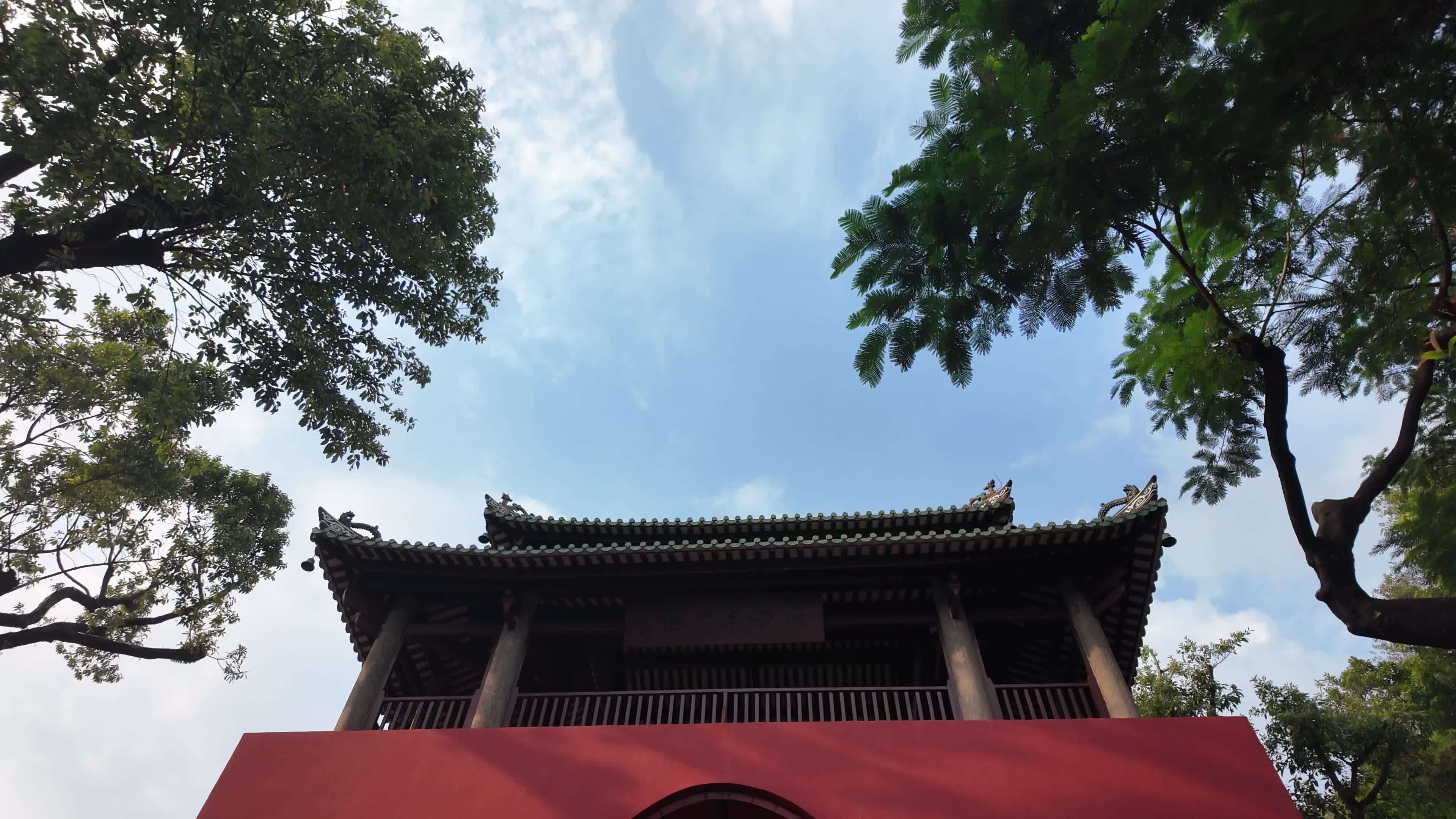 中国广东省广州市越秀区五仙古观视频素材画面1