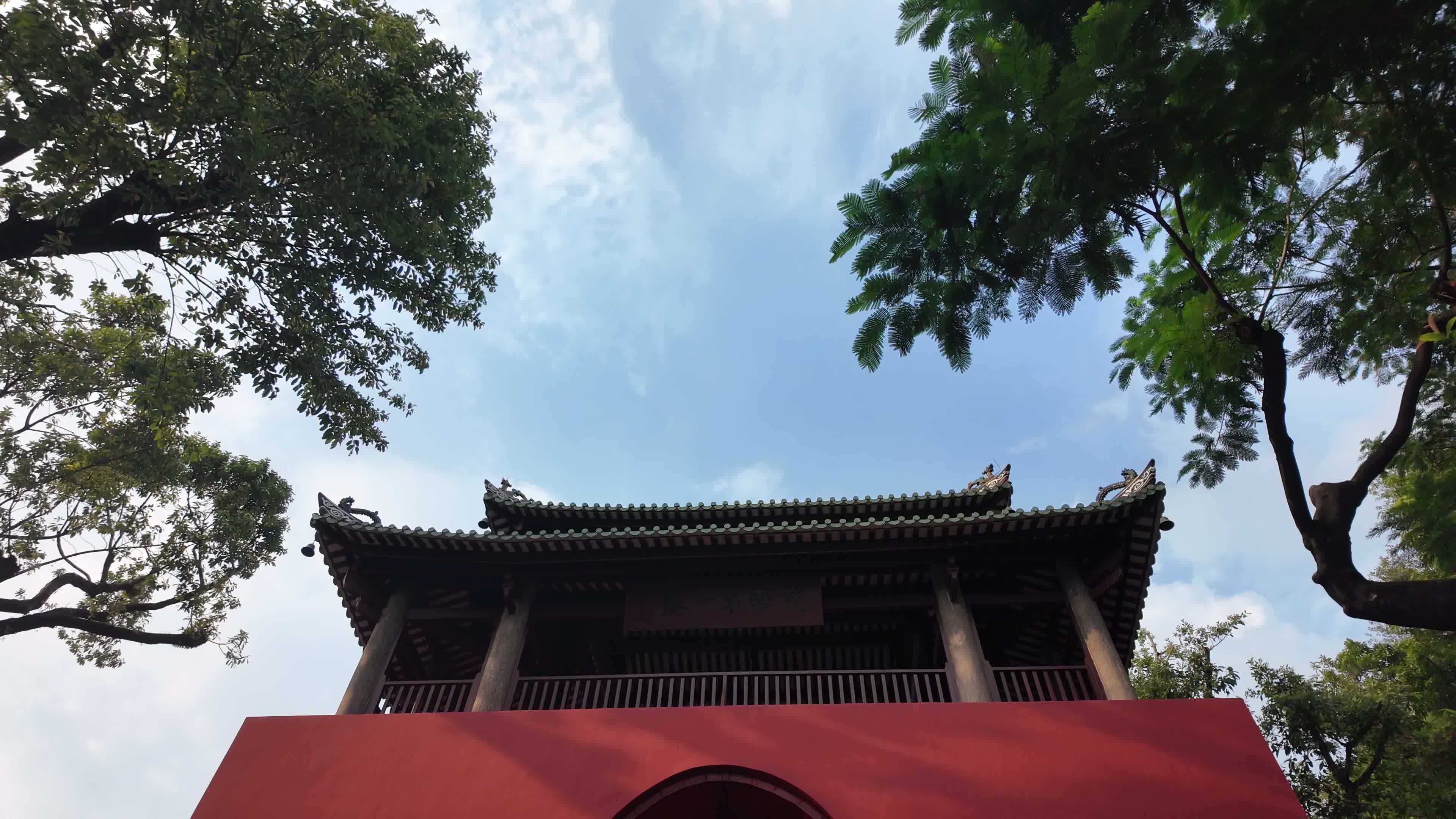 中国广东省广州市越秀区五仙古观视频素材画面2