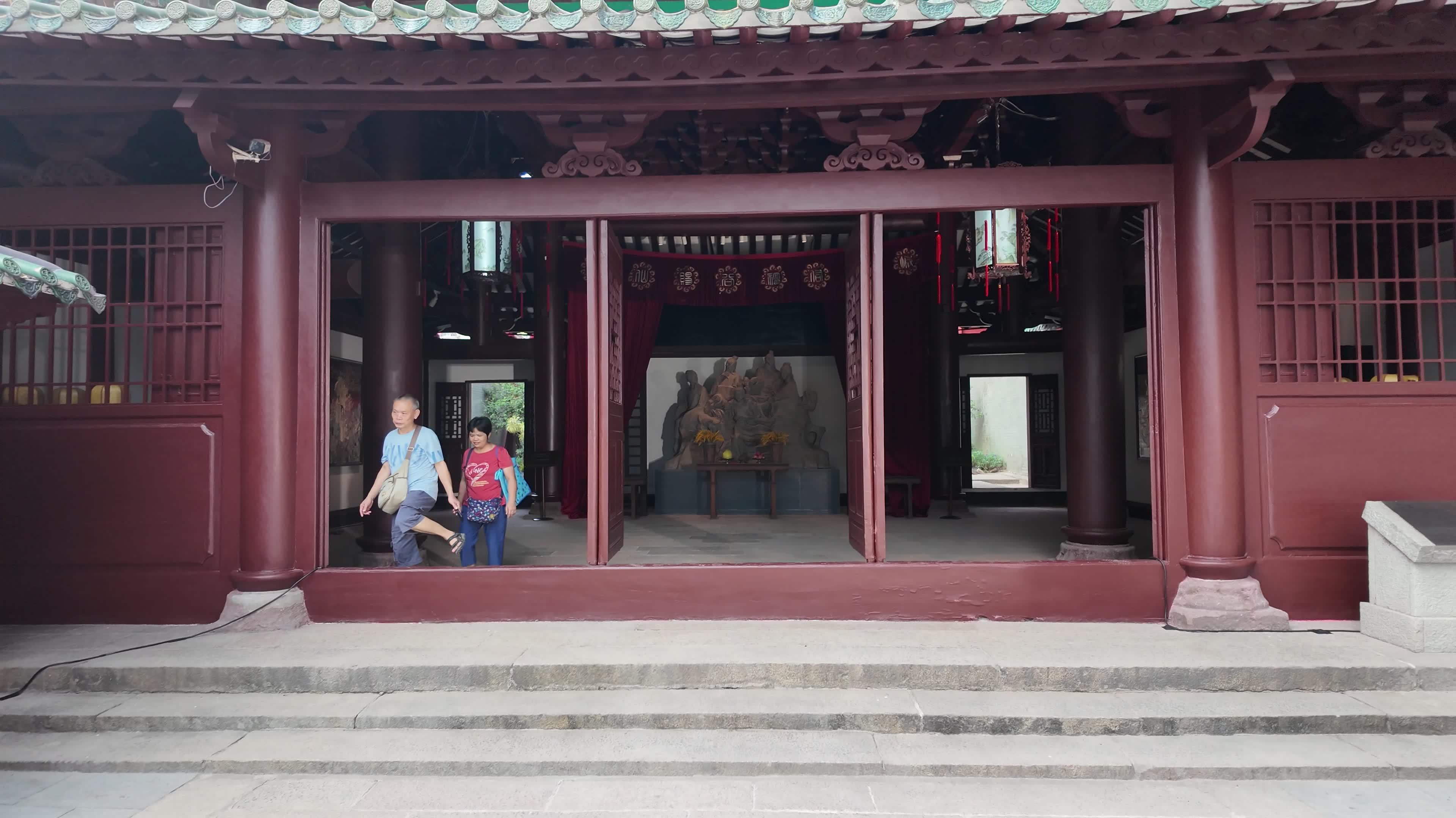 中国广东省广州市越秀区五仙古观视频素材画面1