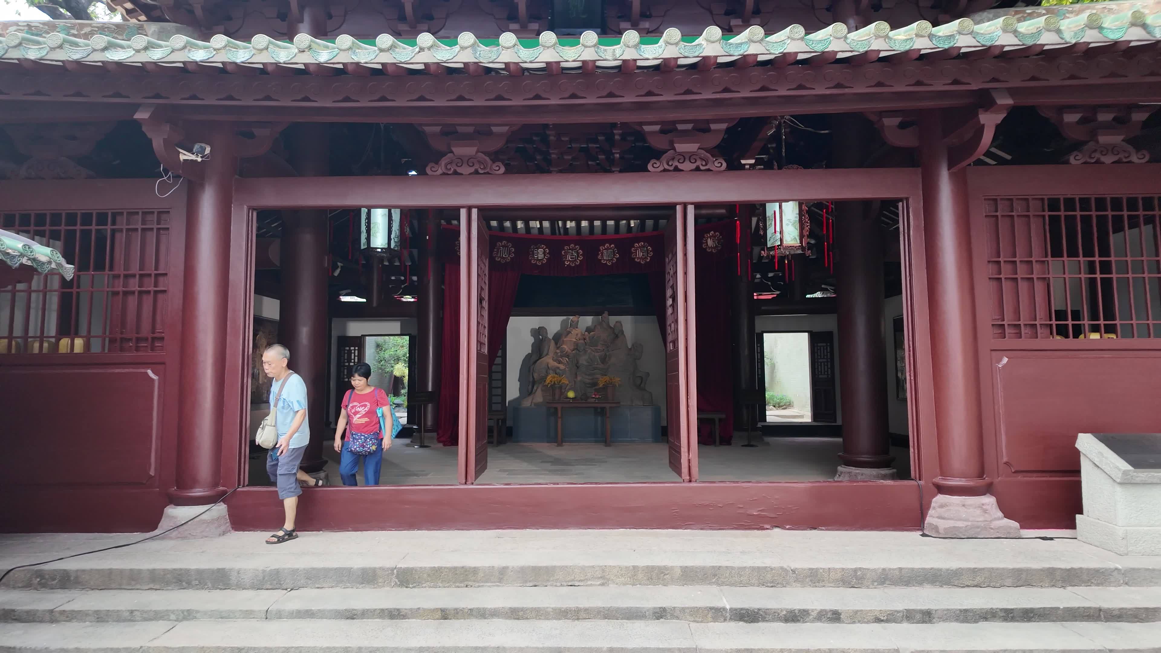 中国广东省广州市越秀区五仙古观视频素材画面2