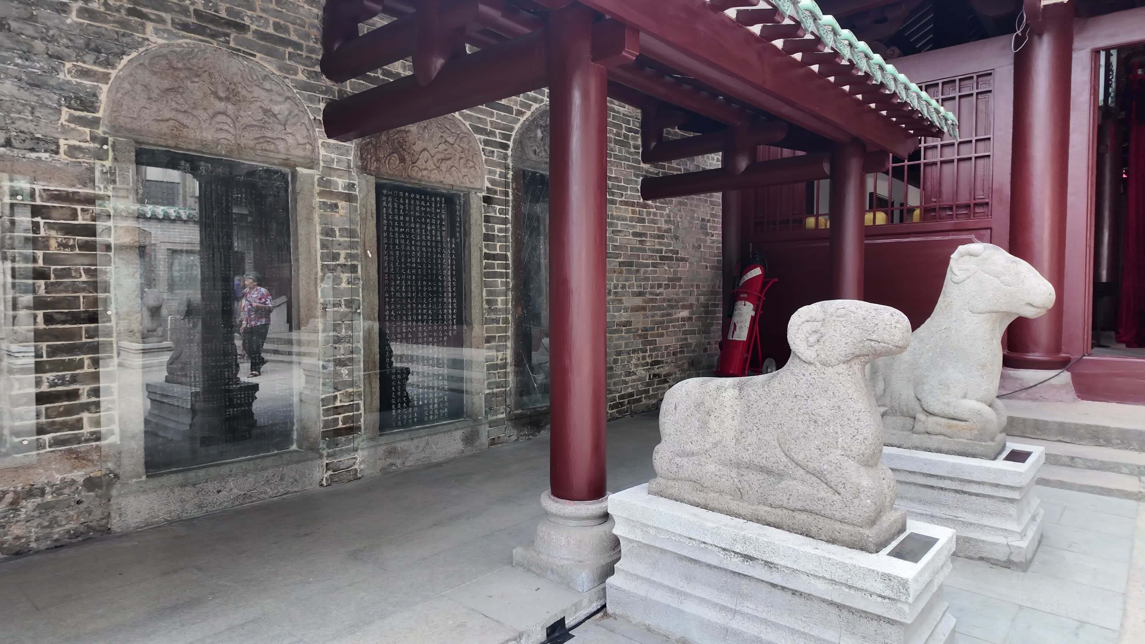 中国广东省广州市越秀区五仙古观视频素材画面3