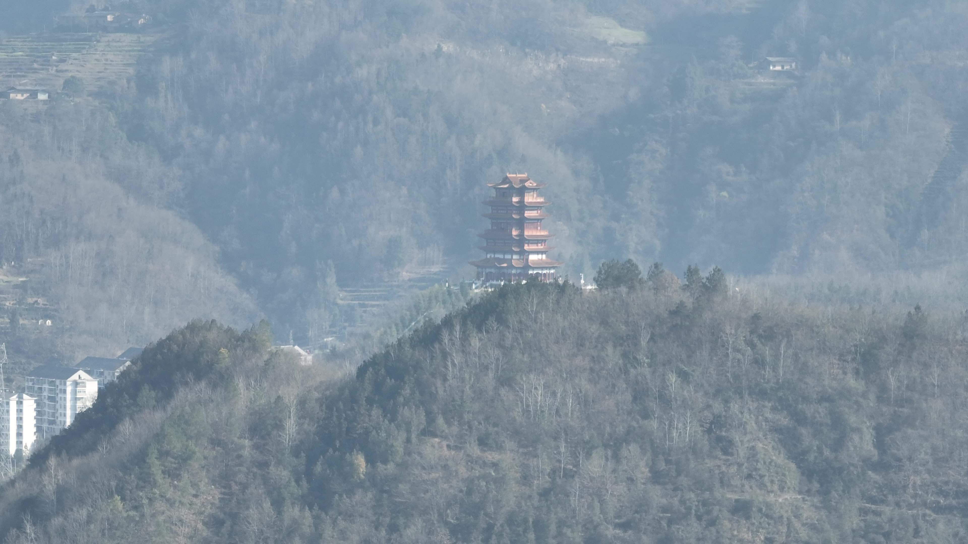 紫阳县地标建筑视频素材画面1