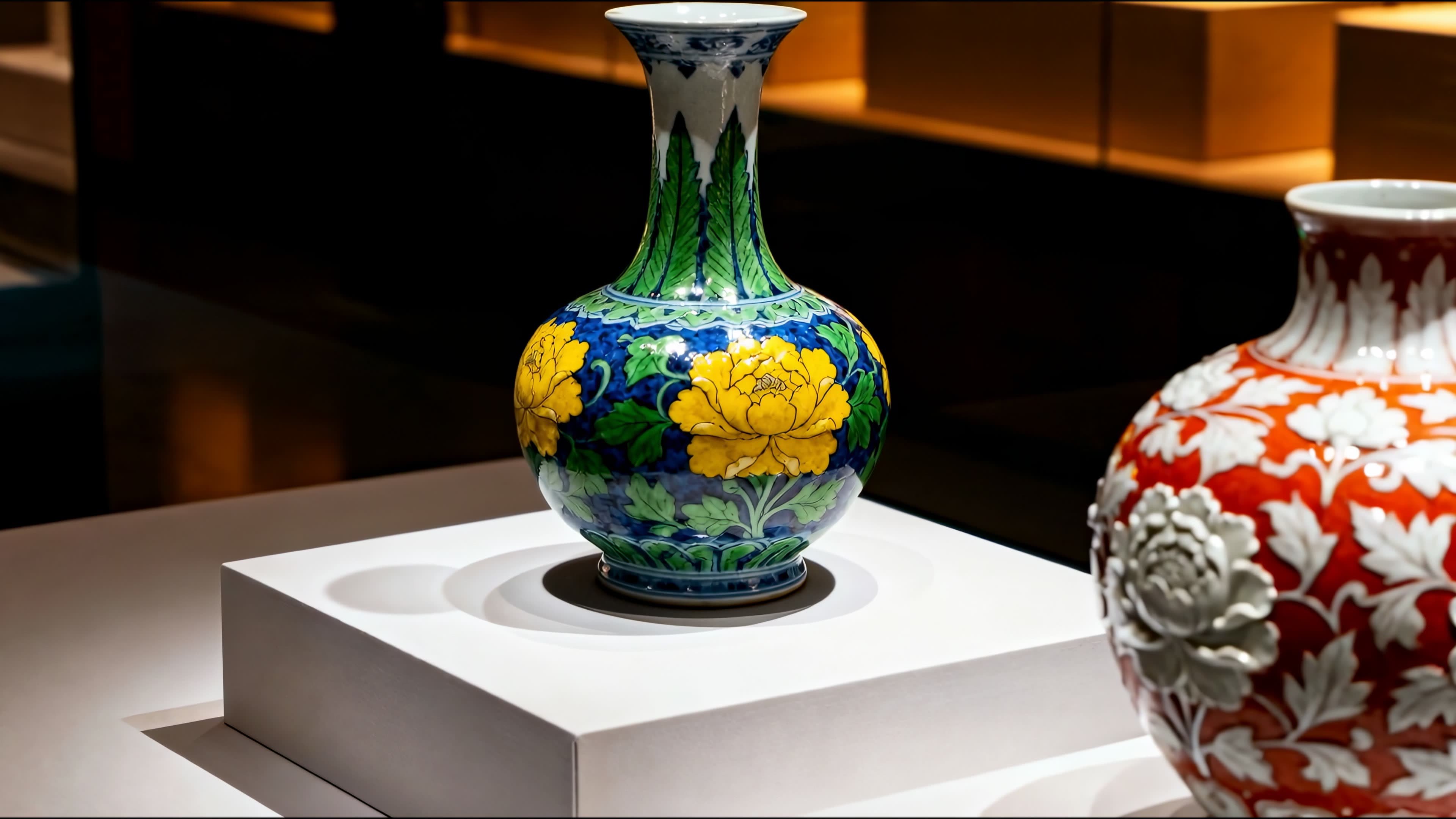 瓷器陶艺传统制作视频素材画面2