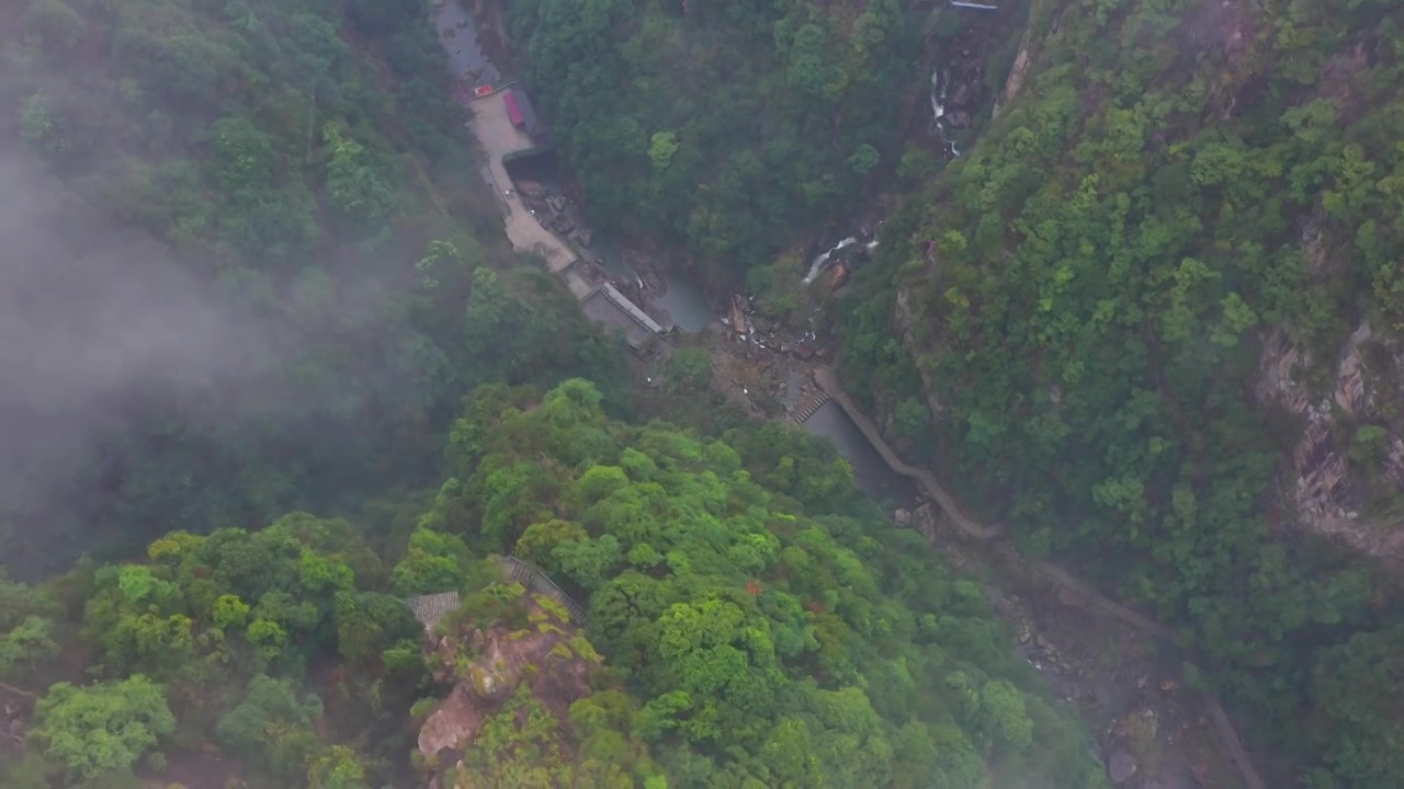 浙江天台县，天台山，琼台仙谷，合集视频素材画面3
