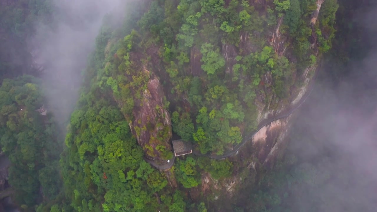 浙江天台县，天台山，琼台仙谷，合集视频素材画面4