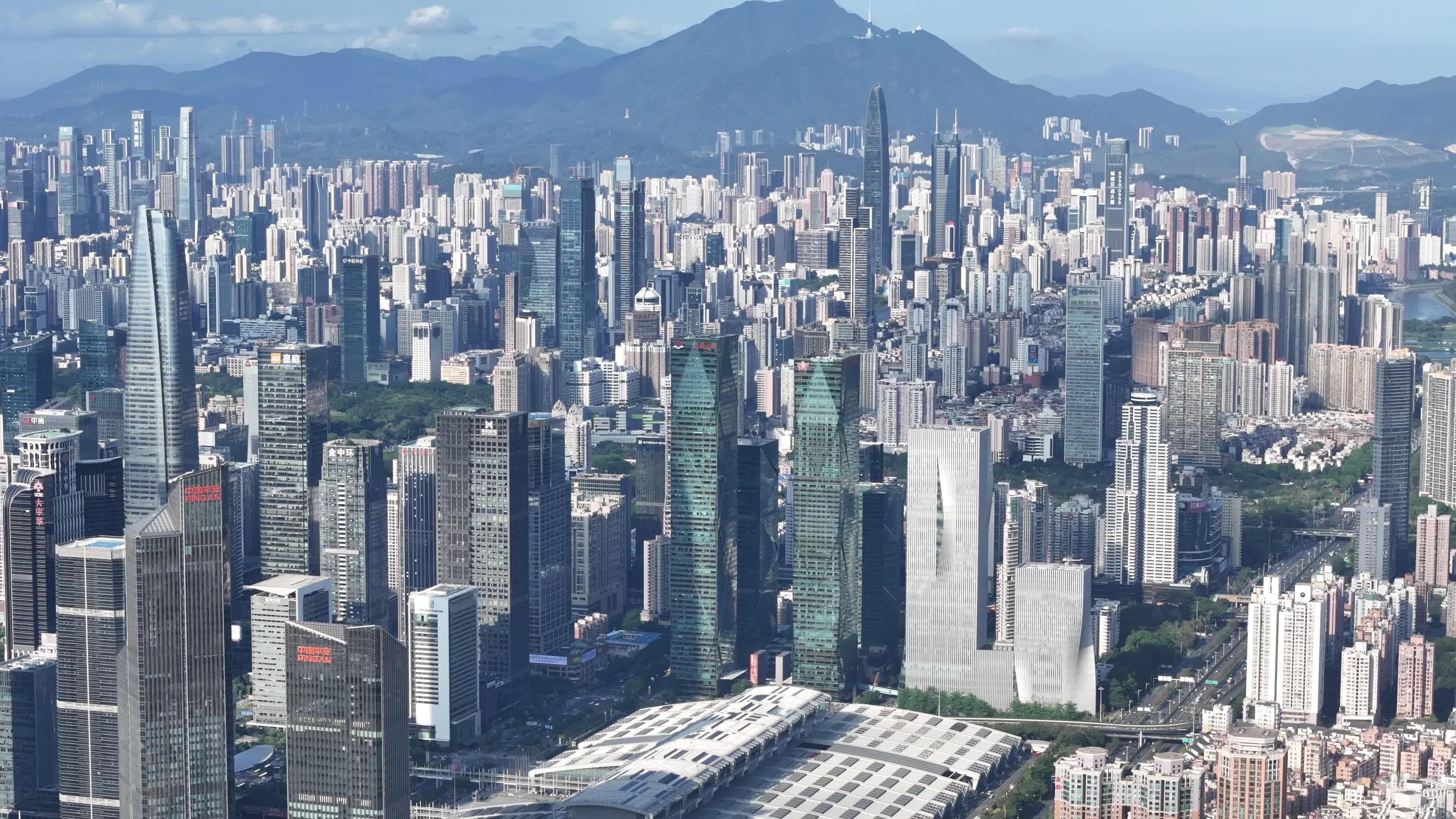 深圳城市景观航拍视频素材画面1
