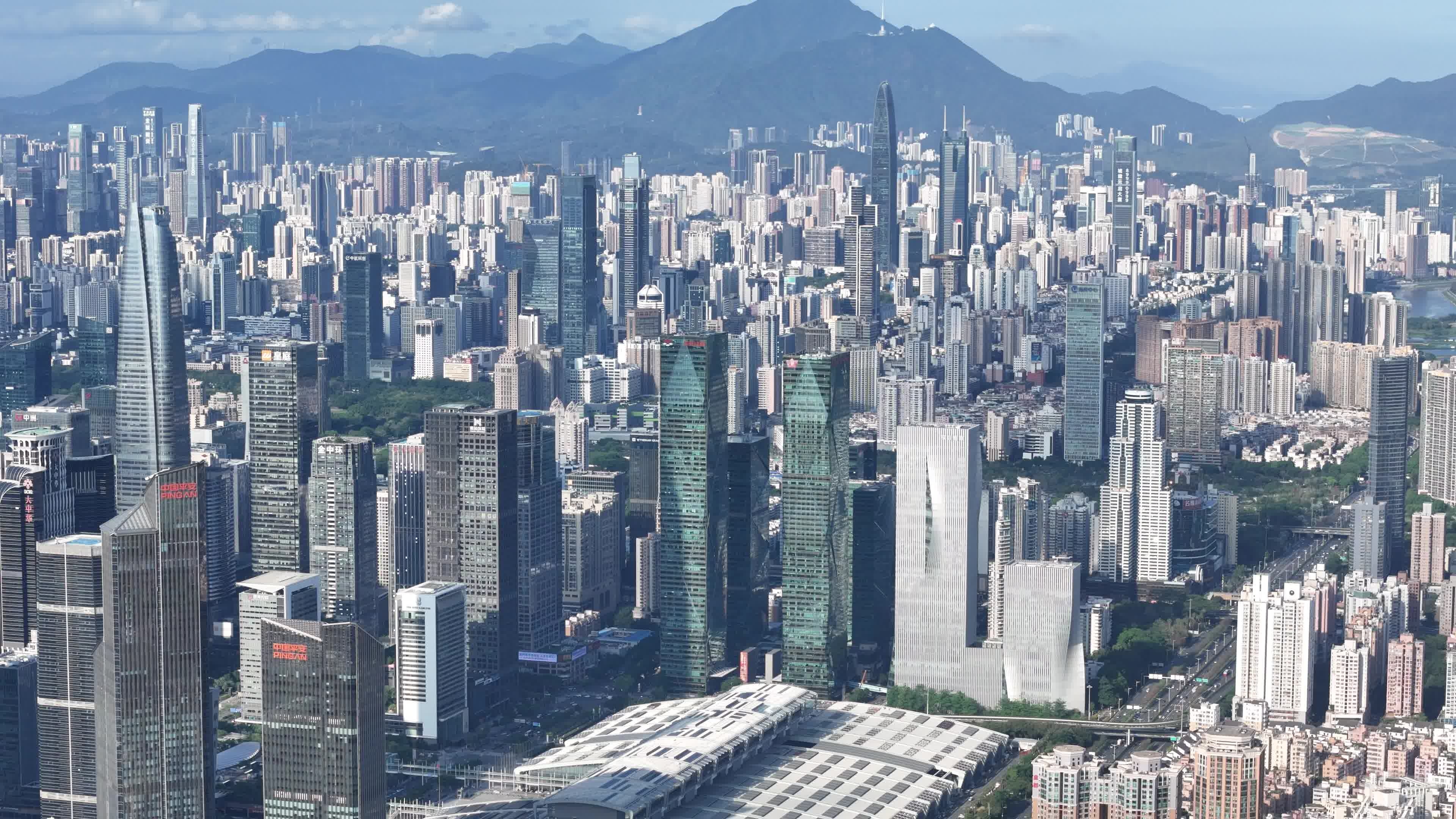 深圳城市景观航拍视频素材画面2