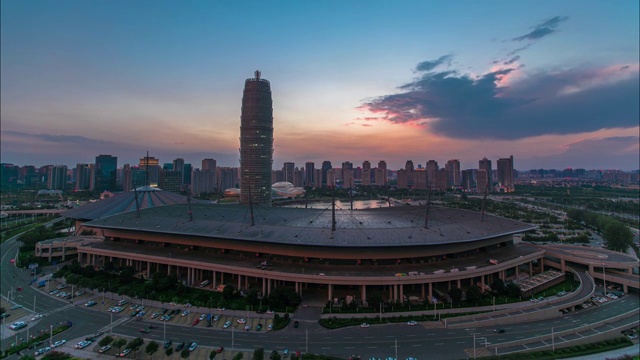 郑州郑东新区cbd视频素材画面1