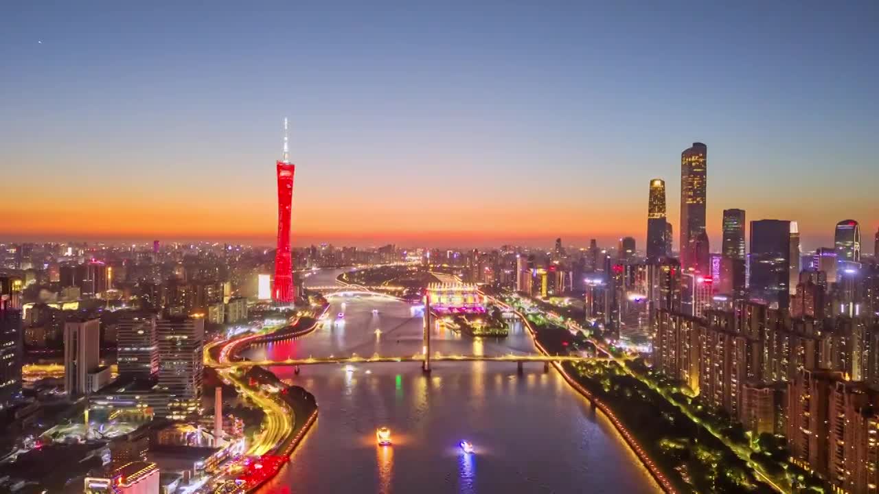 【合集】珠江 广州珠江 珠江航拍视频素材画面3