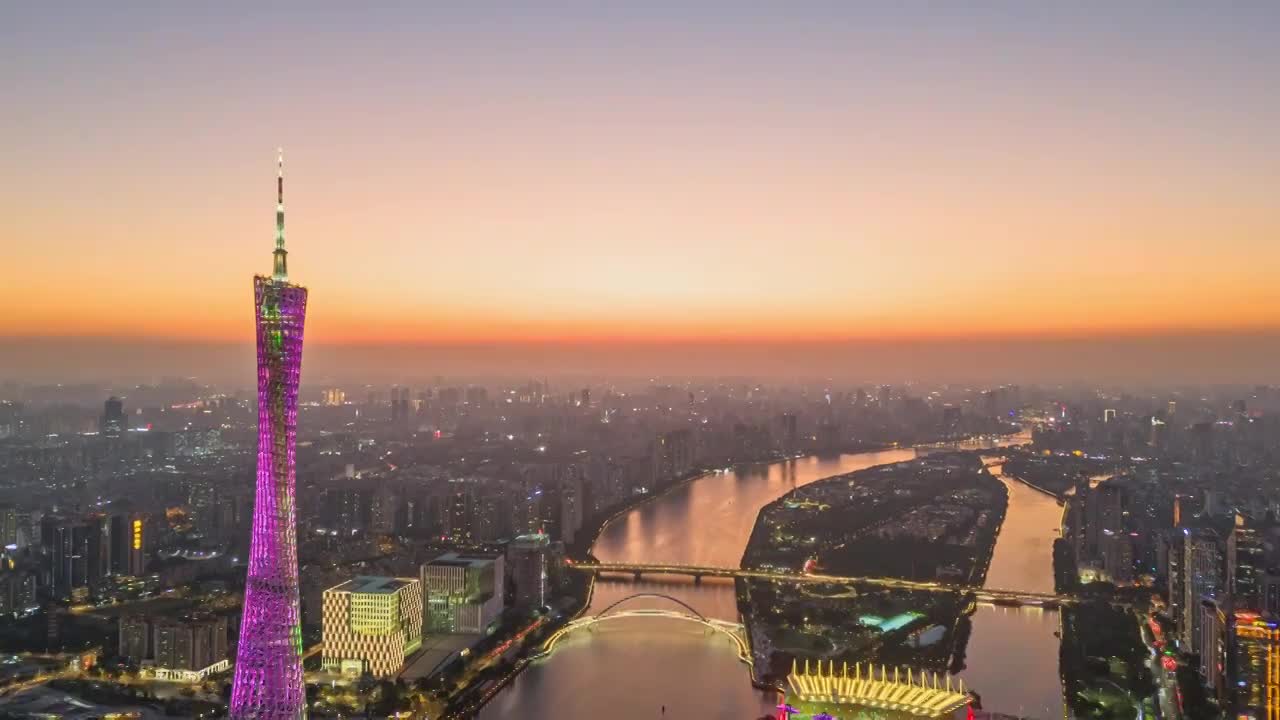 【合集】珠江 广州珠江 珠江航拍视频素材画面4