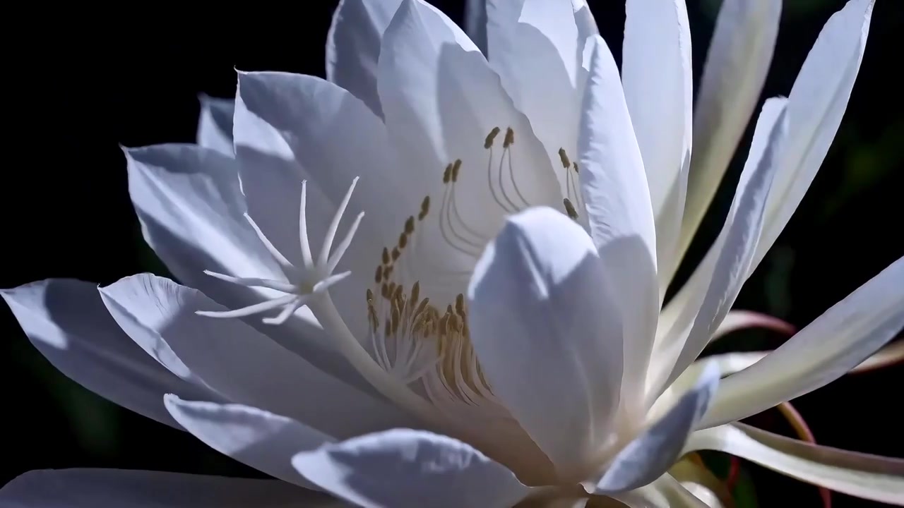 昙花开花视频素材画面3