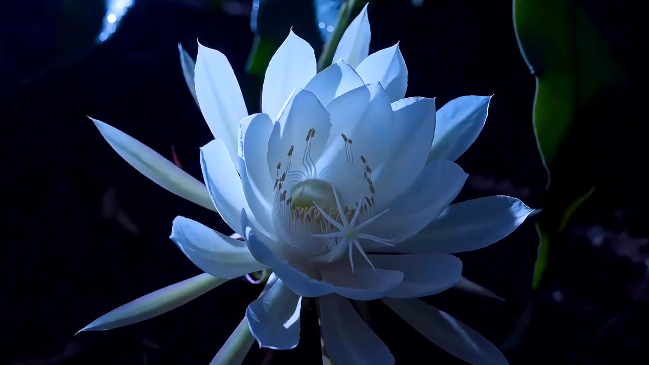 昙花开花视频素材画面4