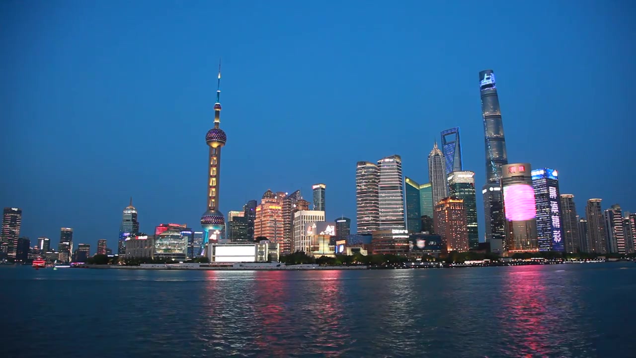 上海市陆家嘴金融区视频素材画面3