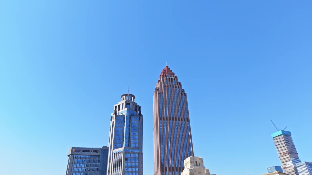 天津城市风光航拍视频素材画面1