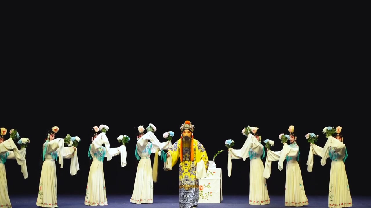 中国传统非遗戏曲昆曲牡丹亭游园惊梦视频素材画面3
