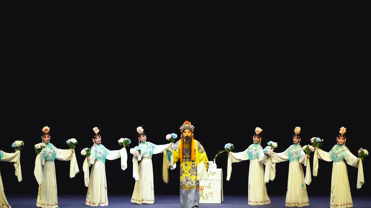 中国传统非遗戏曲昆曲牡丹亭游园惊梦视频素材画面4