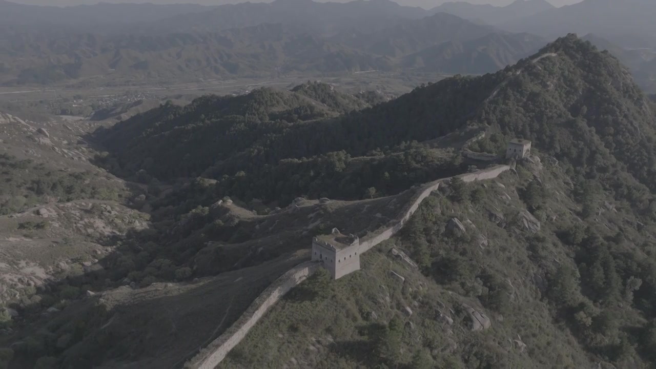 河北保定涞源县的长城视频素材画面4