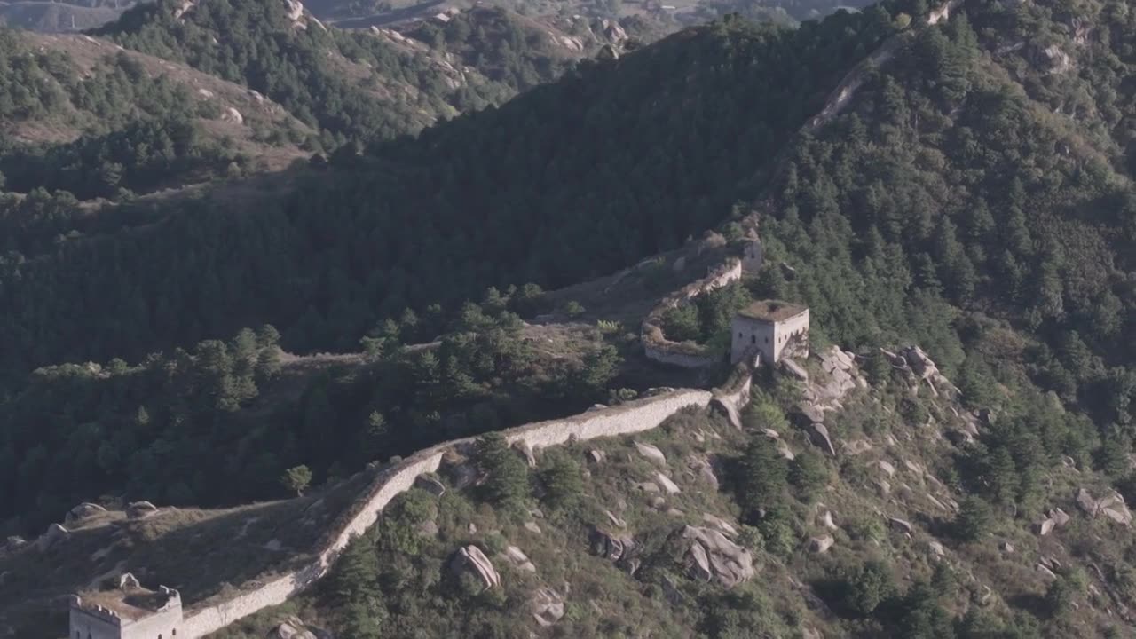 河北保定涞源县的长城视频素材画面1