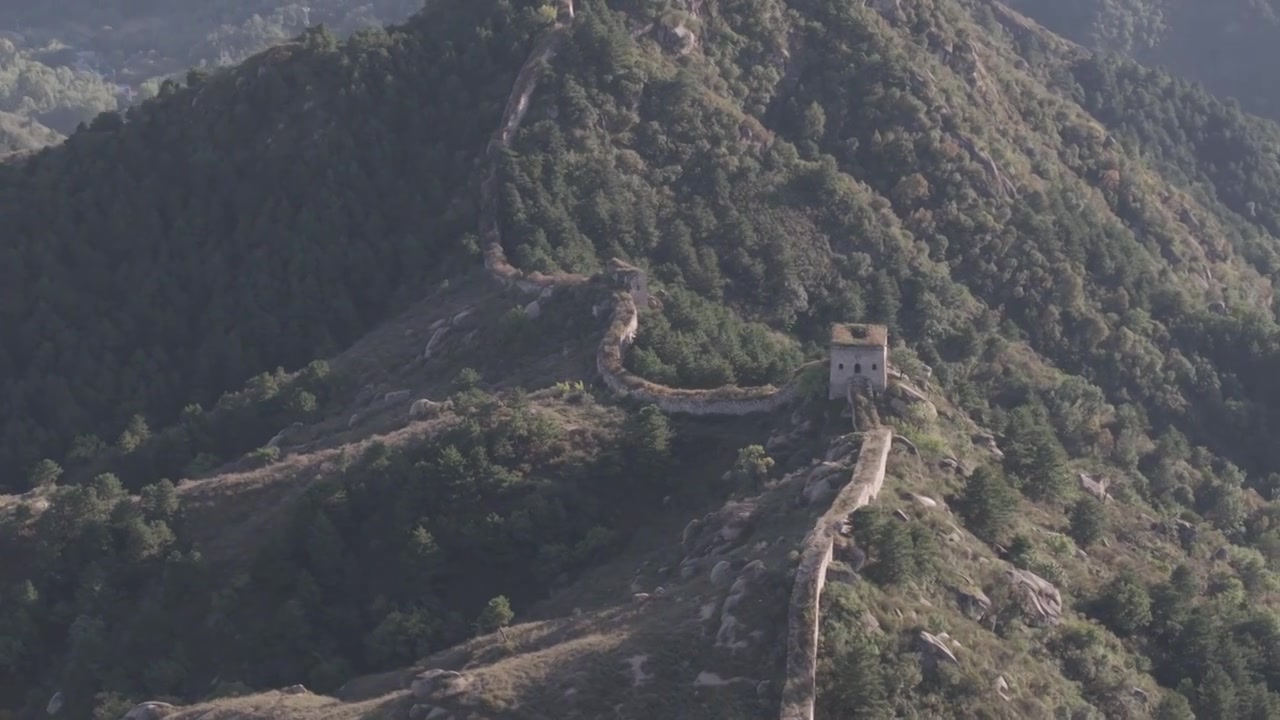 河北保定涞源县的长城视频素材画面3