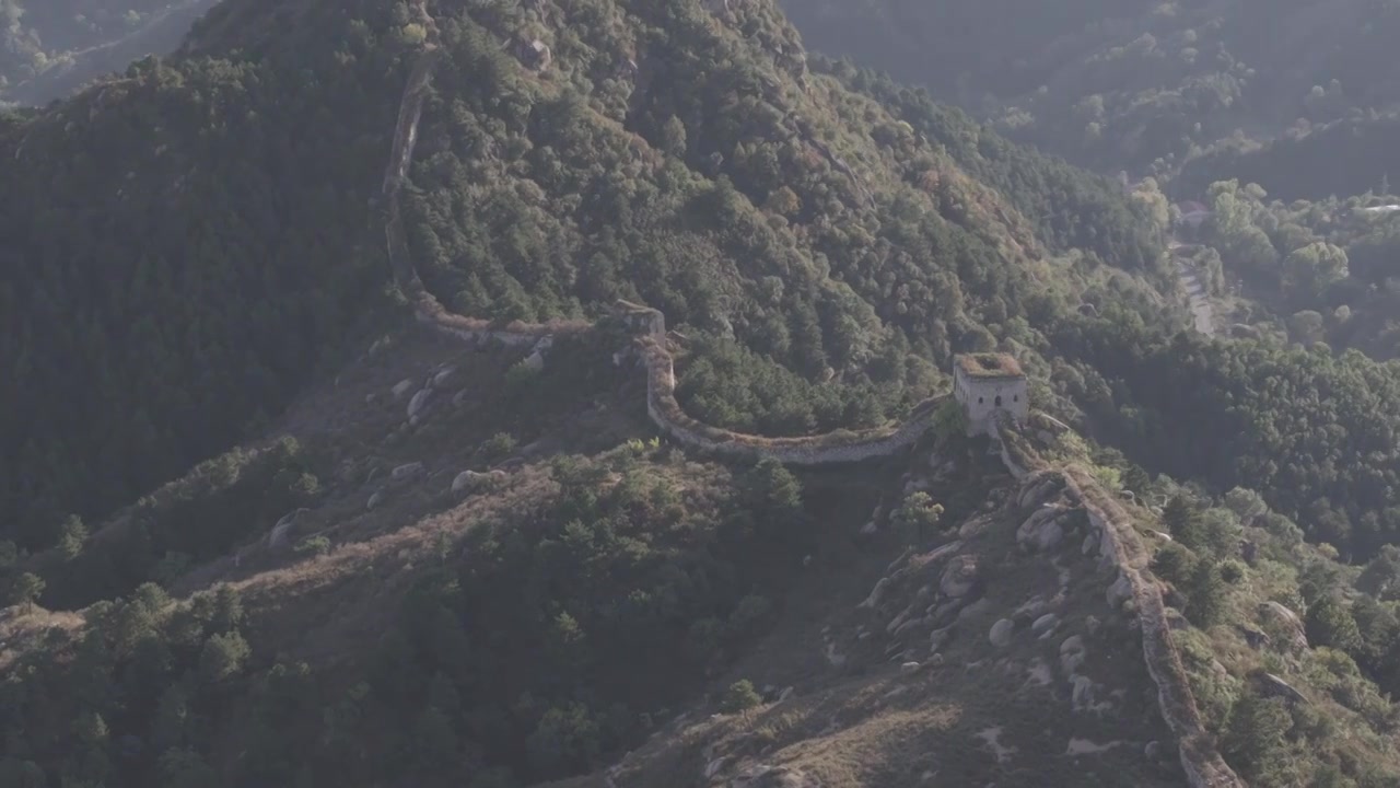 河北保定涞源县的长城视频素材画面4