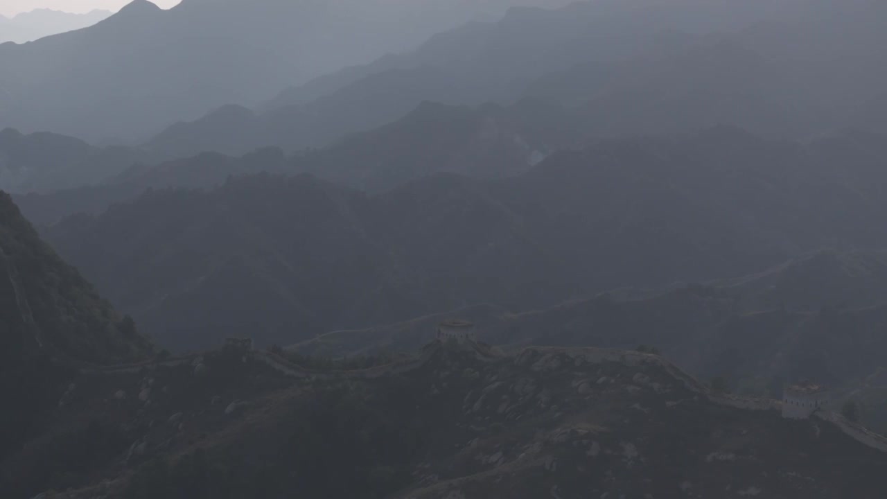 河北保定涞源县的长城视频素材画面4