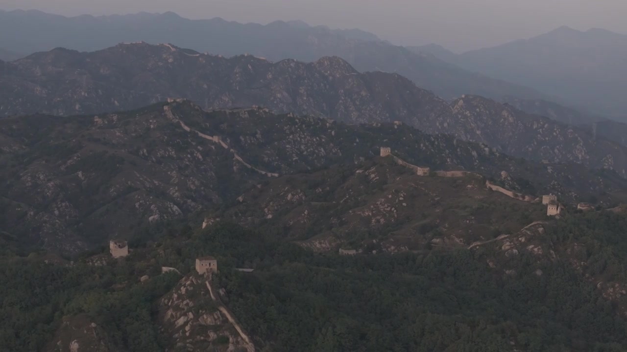 河北保定涞源县的长城视频素材画面3